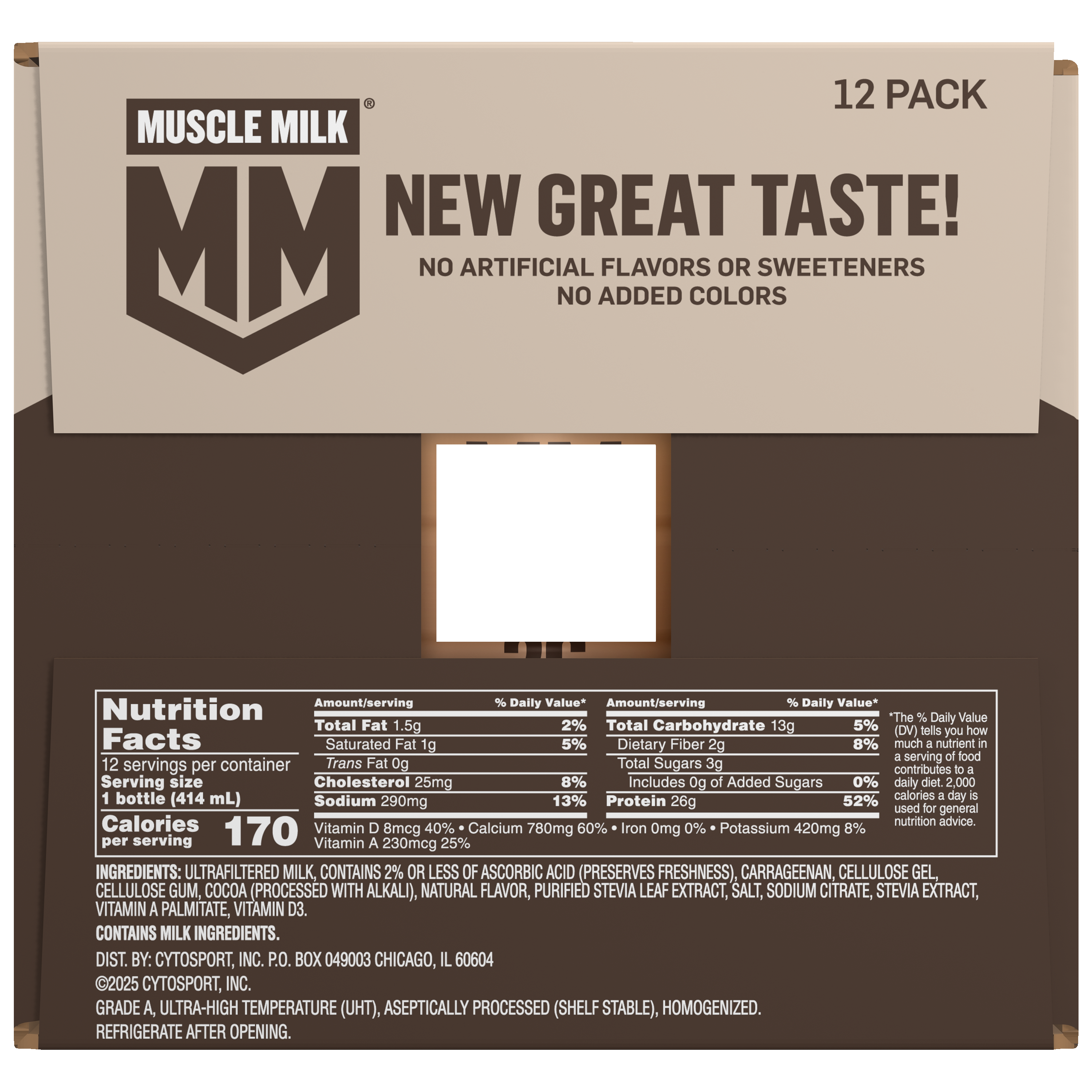 Muscle Milk, Chocolate Flavored, High Protein Shake thumbnail