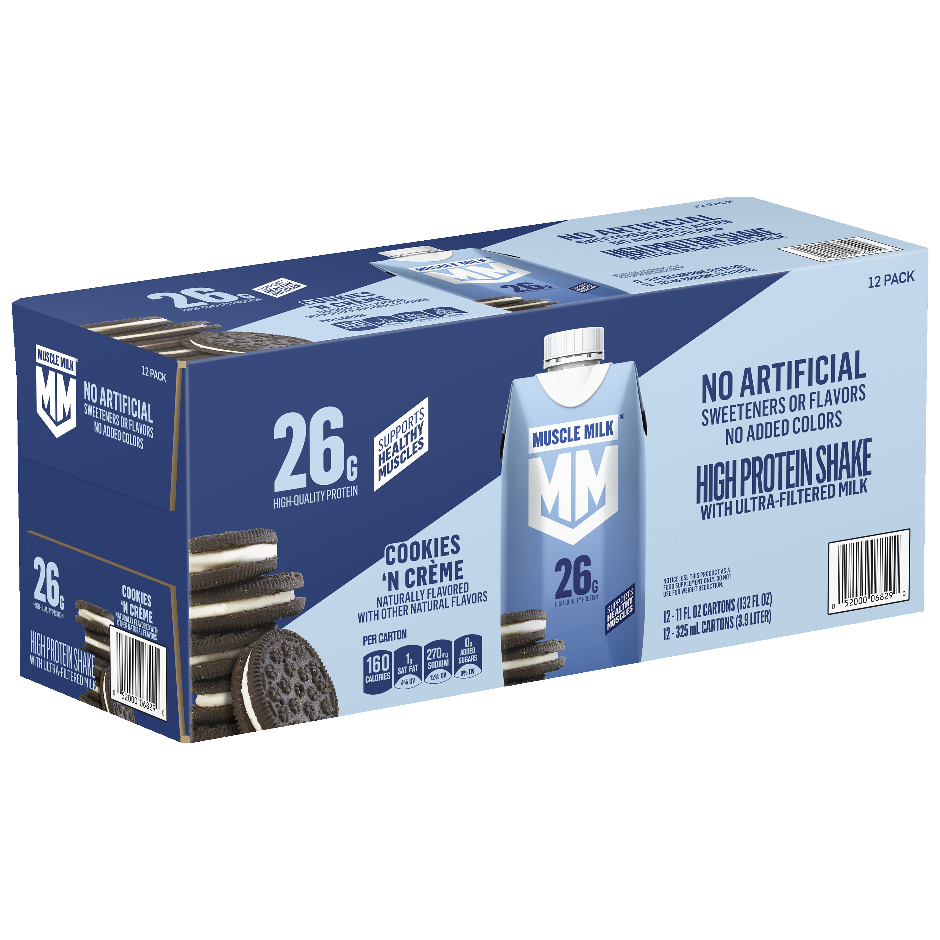 Muscle Milk, Cookies 'N Creme Flavored, High Protein Shake thumbnail