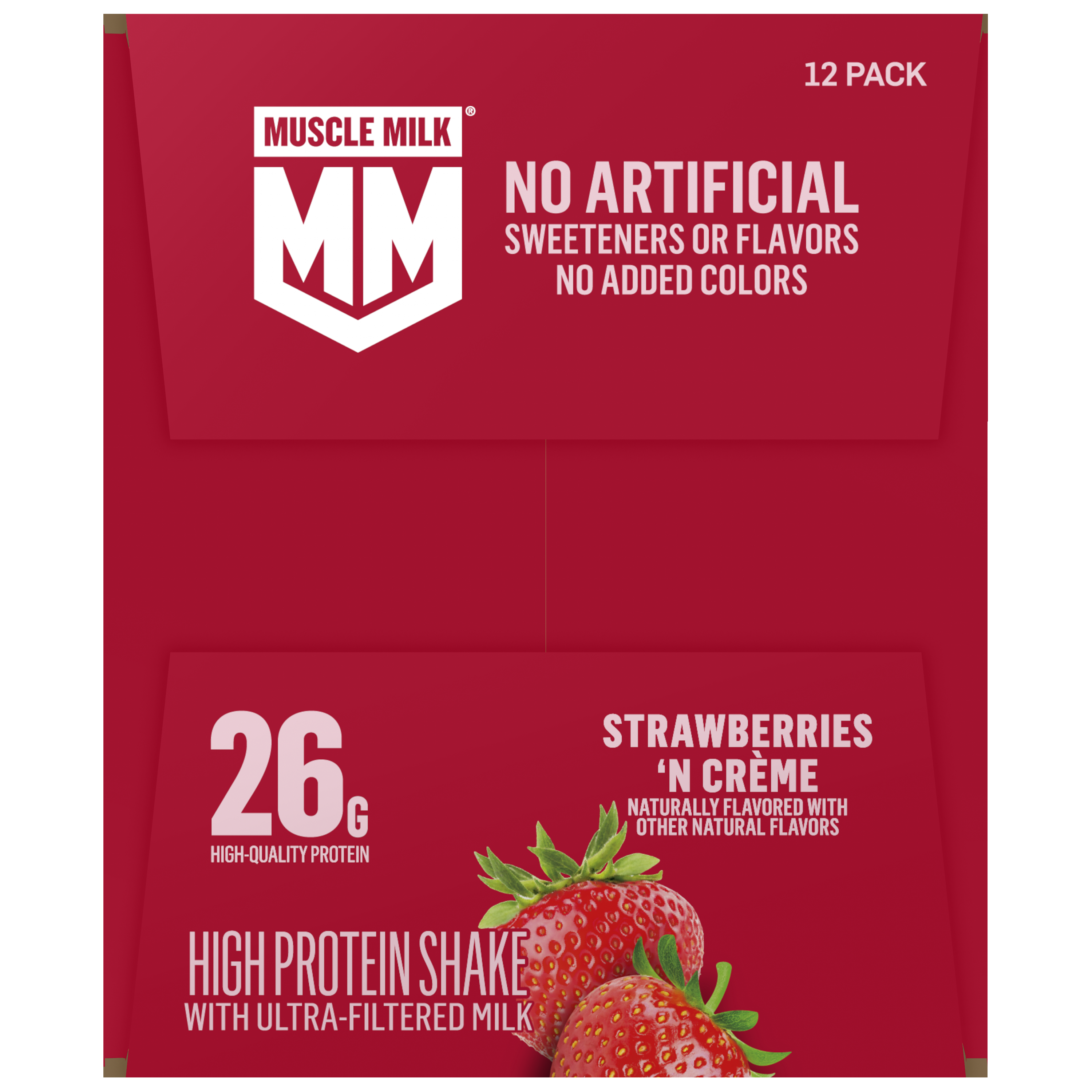 Muscle Milk, Strawberries 'N Creme Flavored, High Protein Shake thumbnail