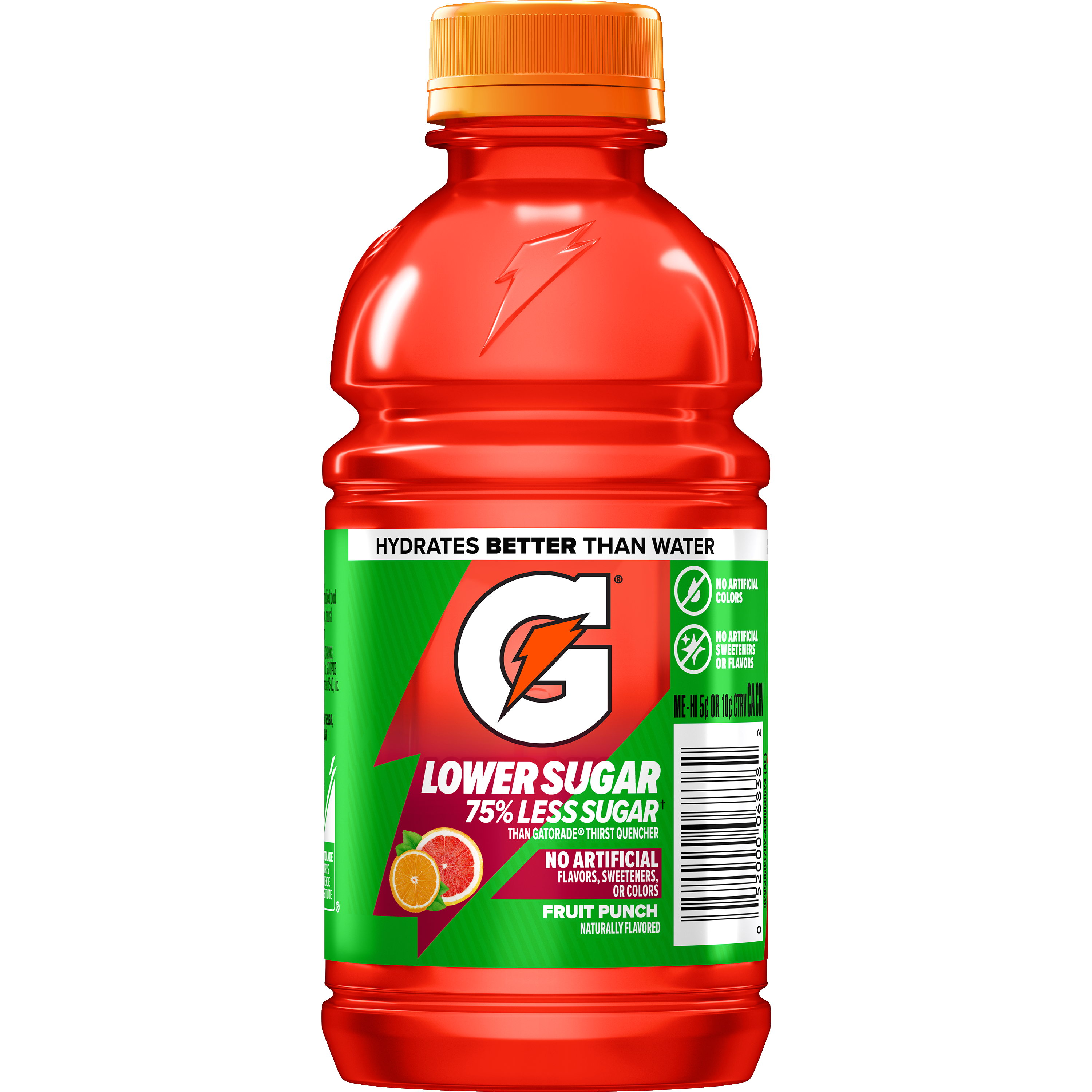 Gatorade, Lower Sugar, Fruit Punch Flavored, Electrolyte Beverage thumbnail