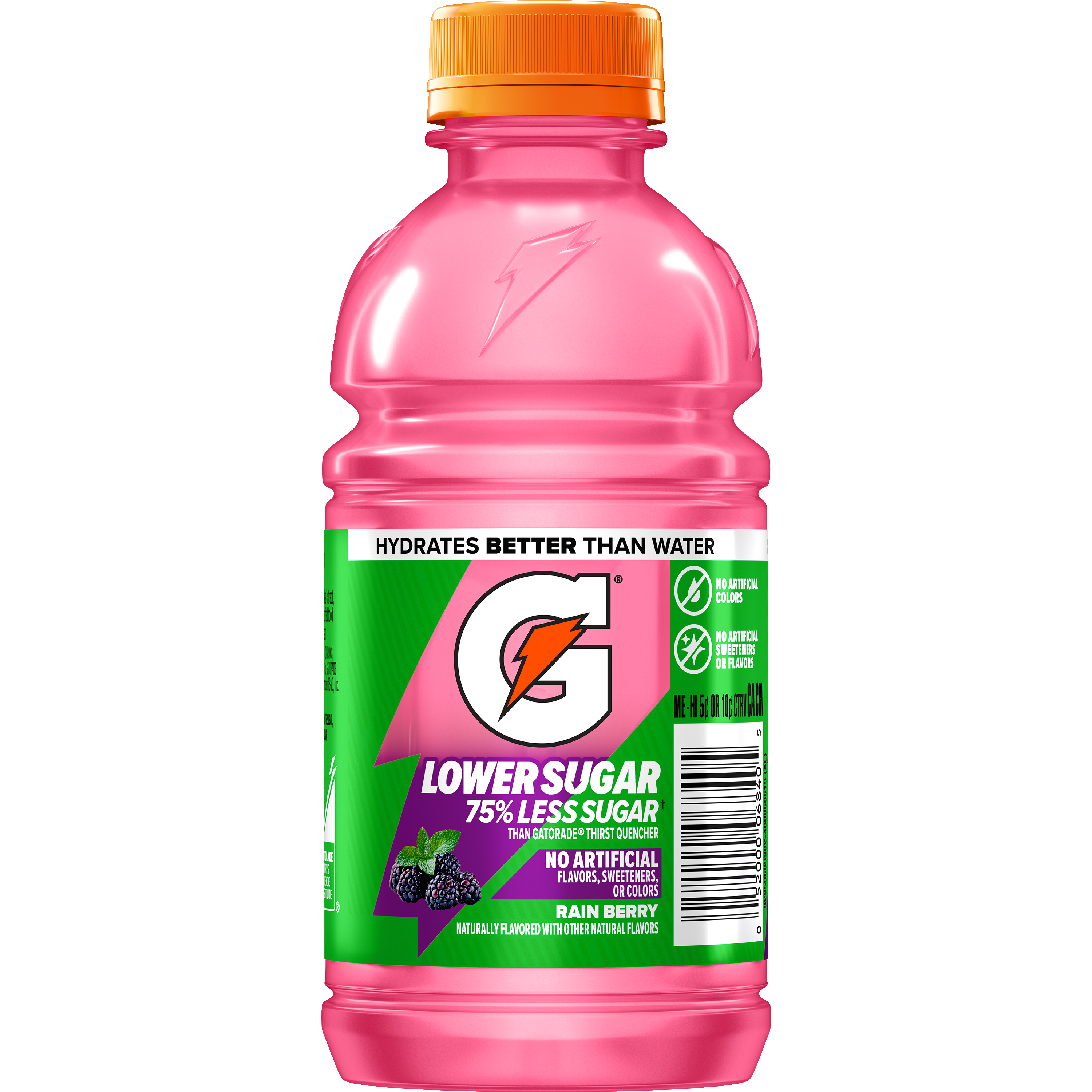 Gatorade, Lower Sugar, Rain Berry Flavored, Electrolyte Beverage thumbnail