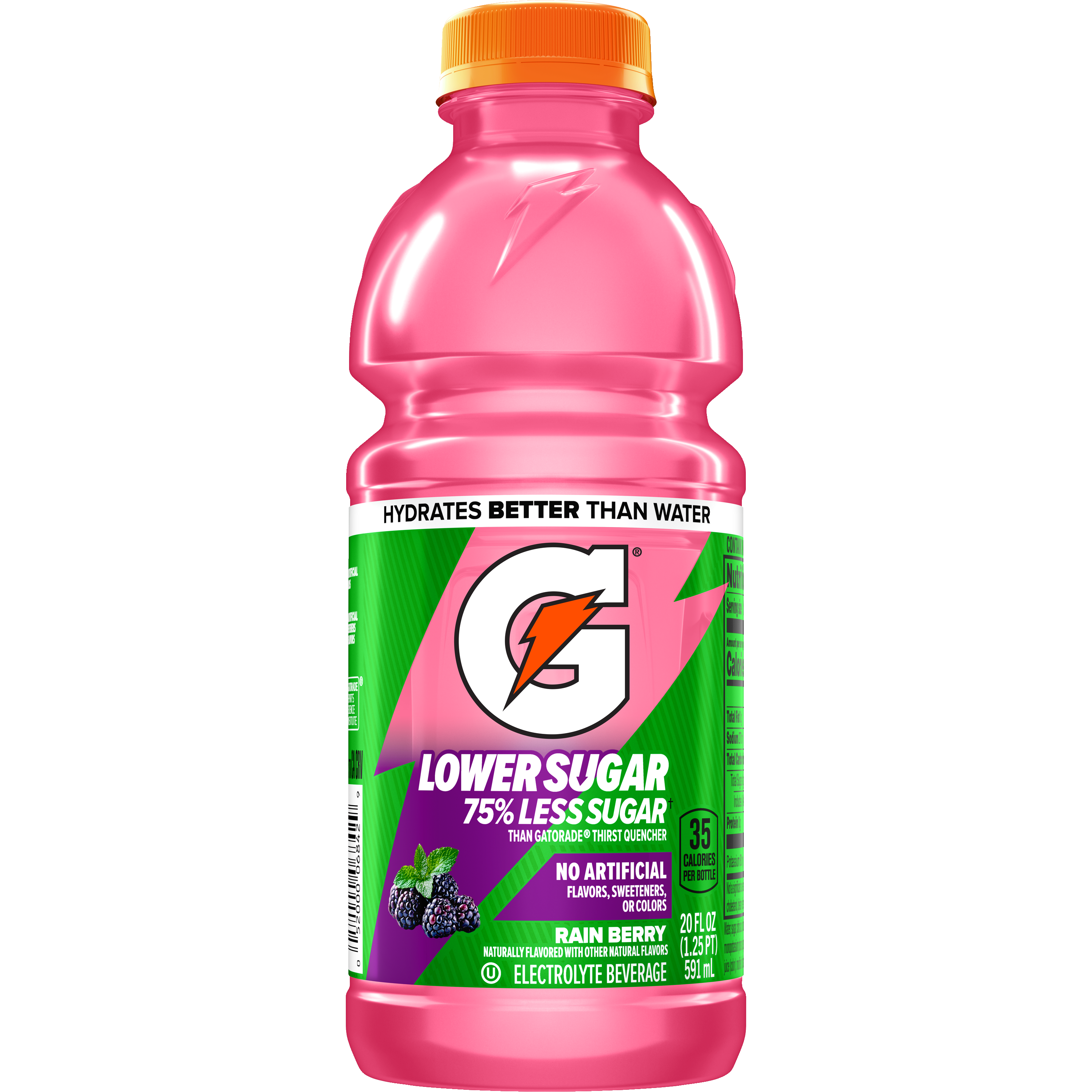 Gatorade, Lower Sugar, Rain Berry Flavored, Electrolyte Beverage