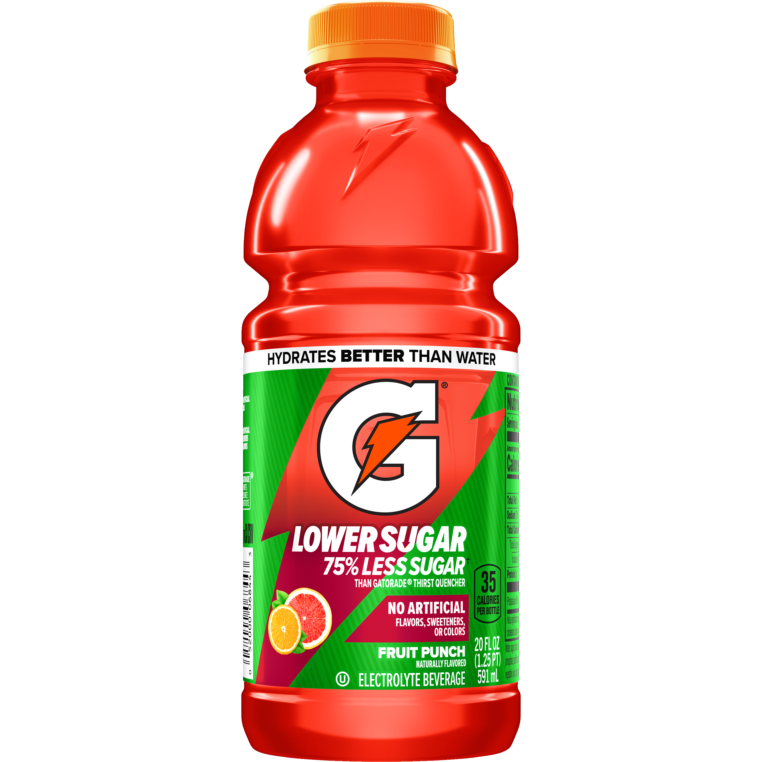Gatorade, Lower Sugar, Fruit Punch Flavored, Electrolyte Beverage