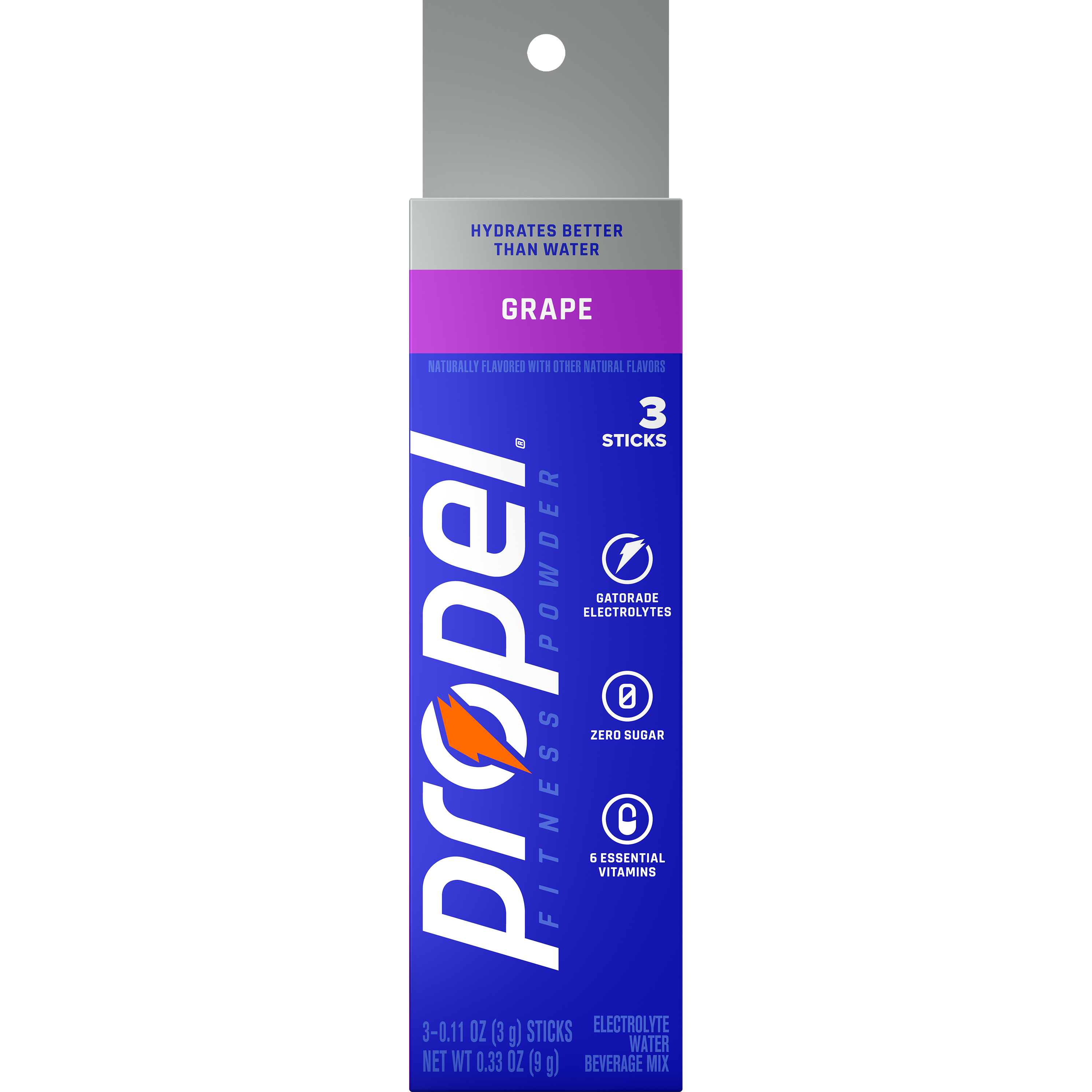Propel, Grape Flavored, Electrolyte Water Beverage Mix