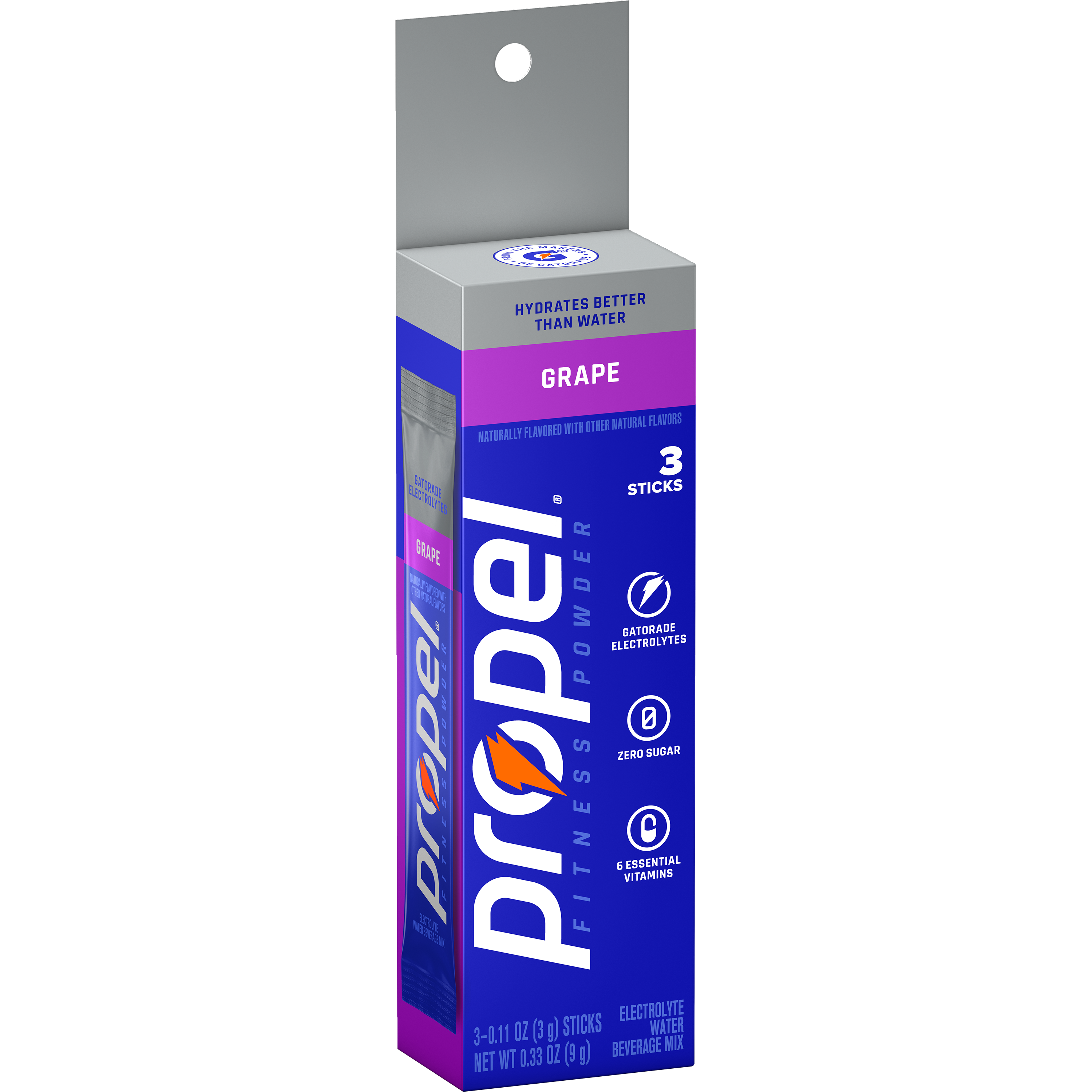 Propel, Grape Flavored, Electrolyte Water Beverage Mix thumbnail