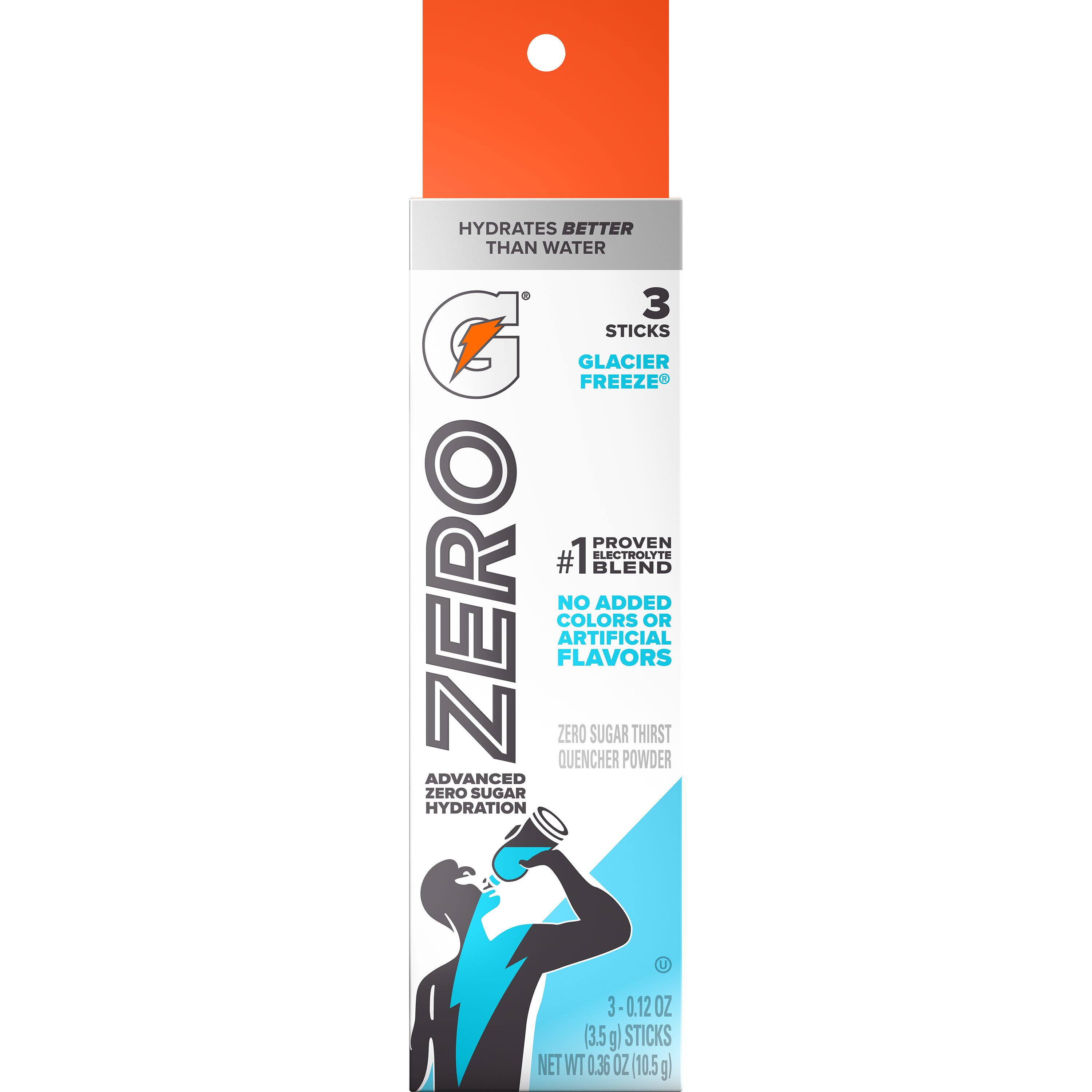 Gatorade, Zero, Glacier Freeze, Zero Sugar Thirst Quencher Powder