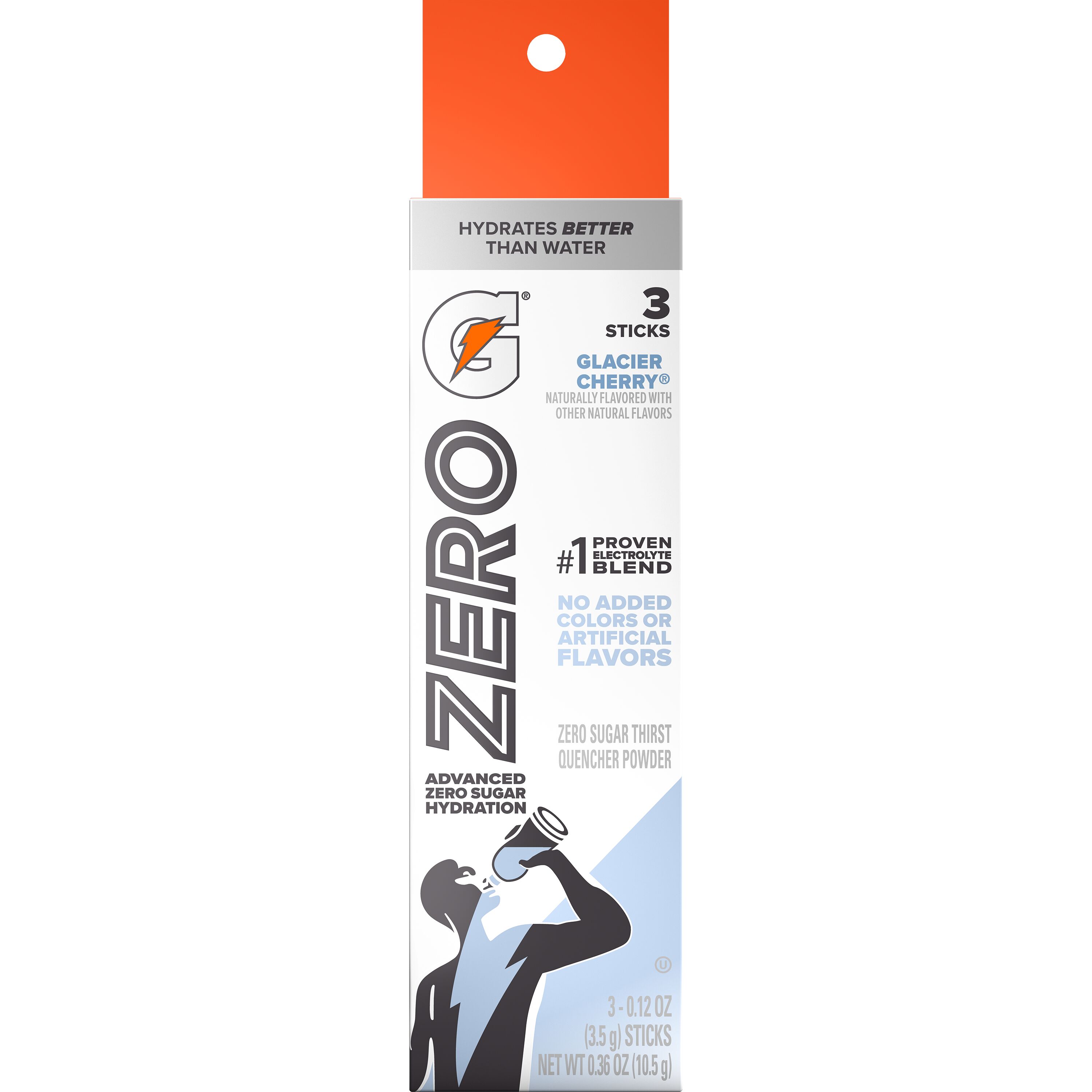 Gatorade, Zero, Glacier Cherry Flavored, Zero Sugar Thirst Quencher Powder