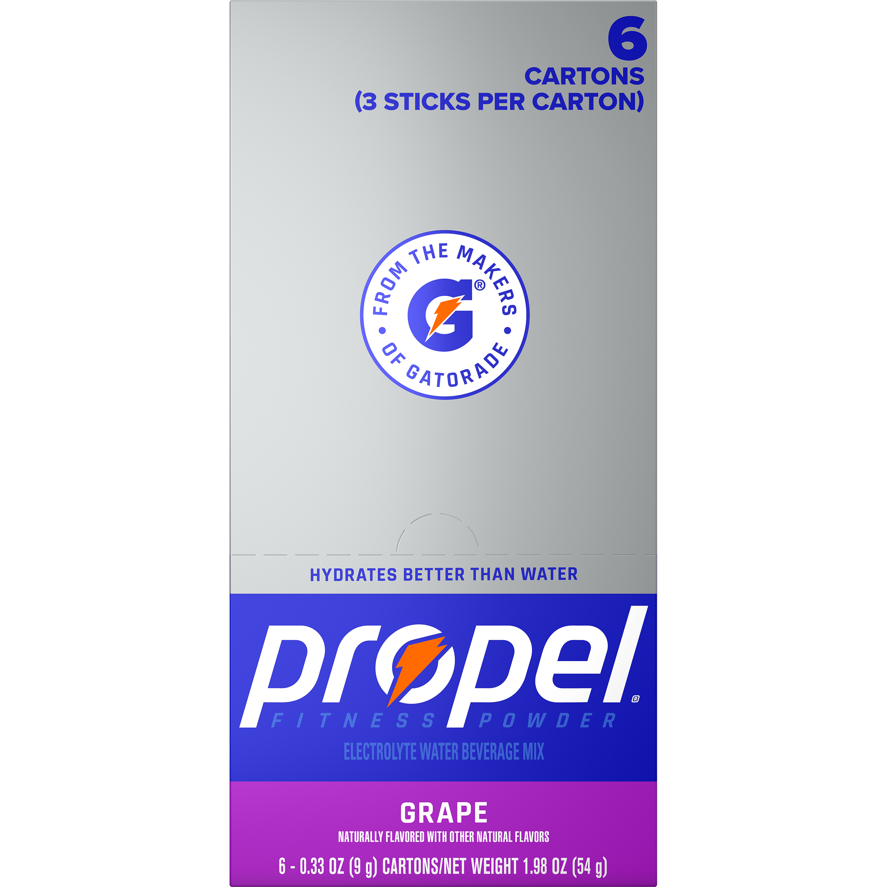 Propel, Grape Flavored, Electrolyte Water Beverage Mix