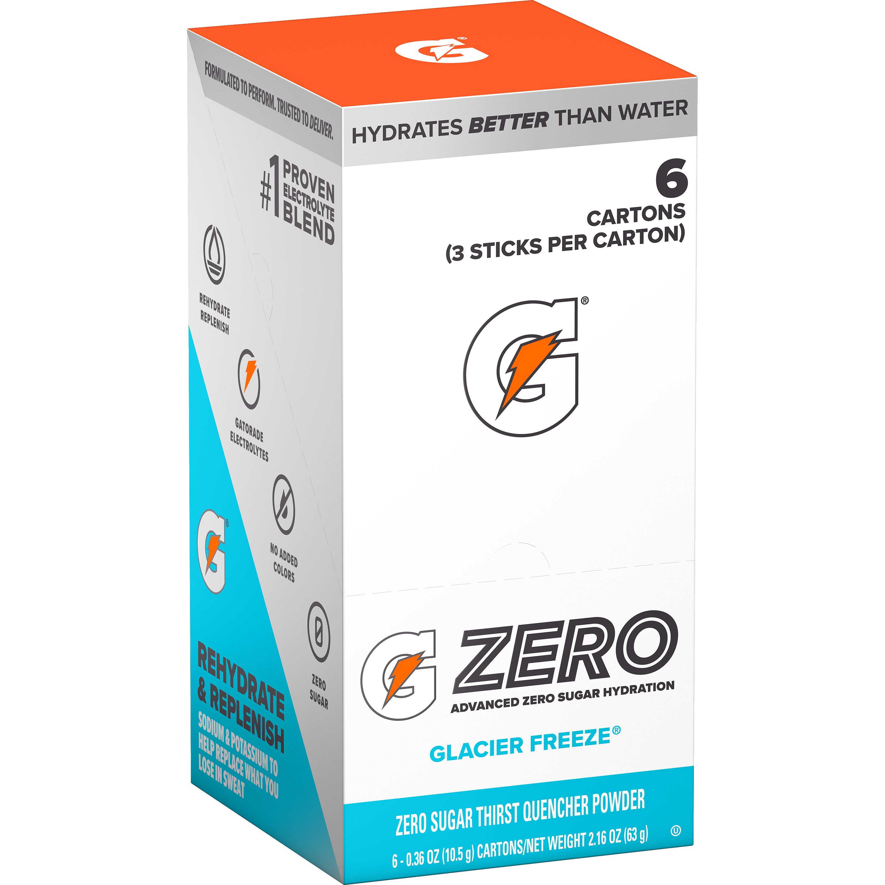 Gatorade, Zero, Glacier Freeze, Zero Sugar Thirst Quencher Powder thumbnail