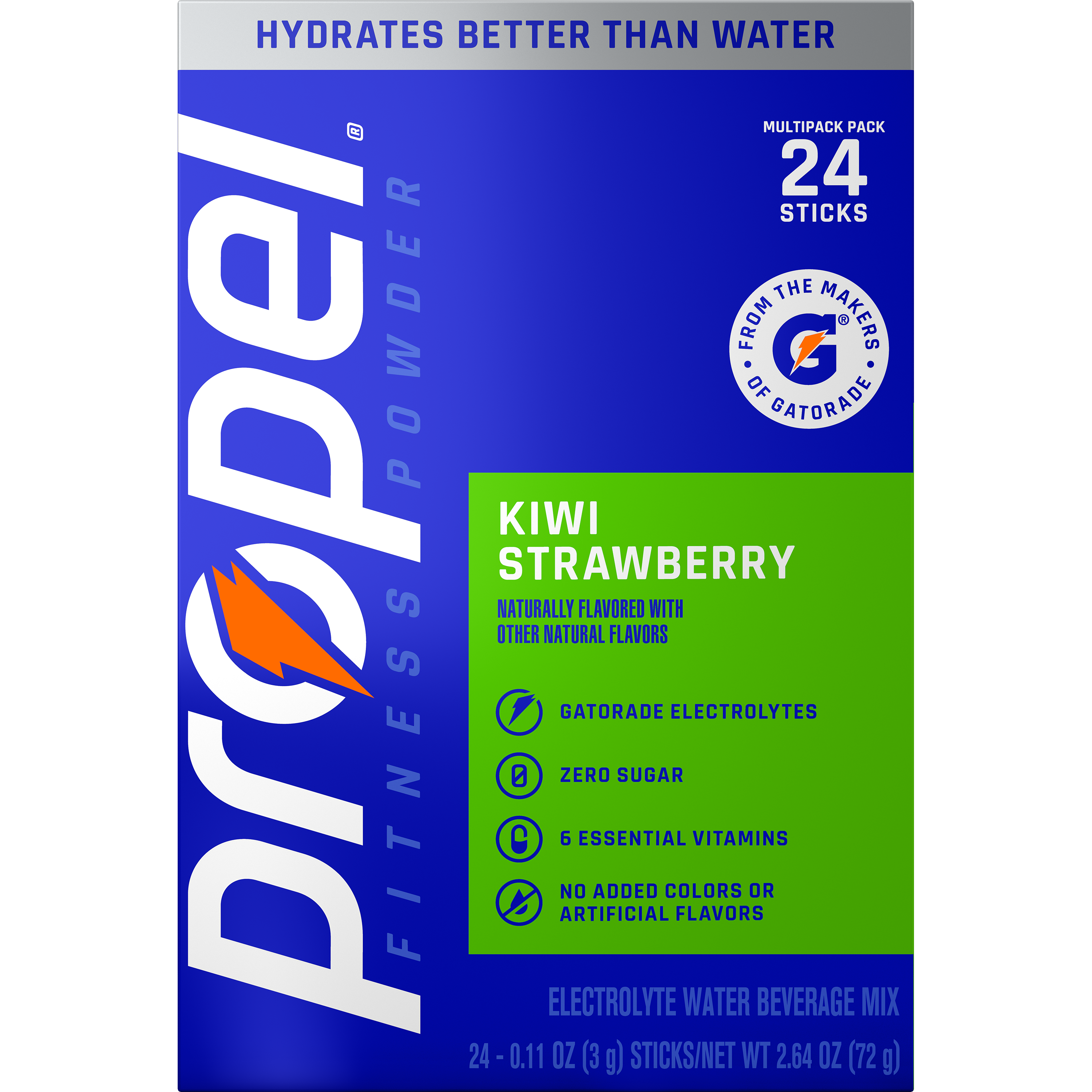 Propel, Kiwi Strawberry Flavored, Electrolyte Water Beverage Mix