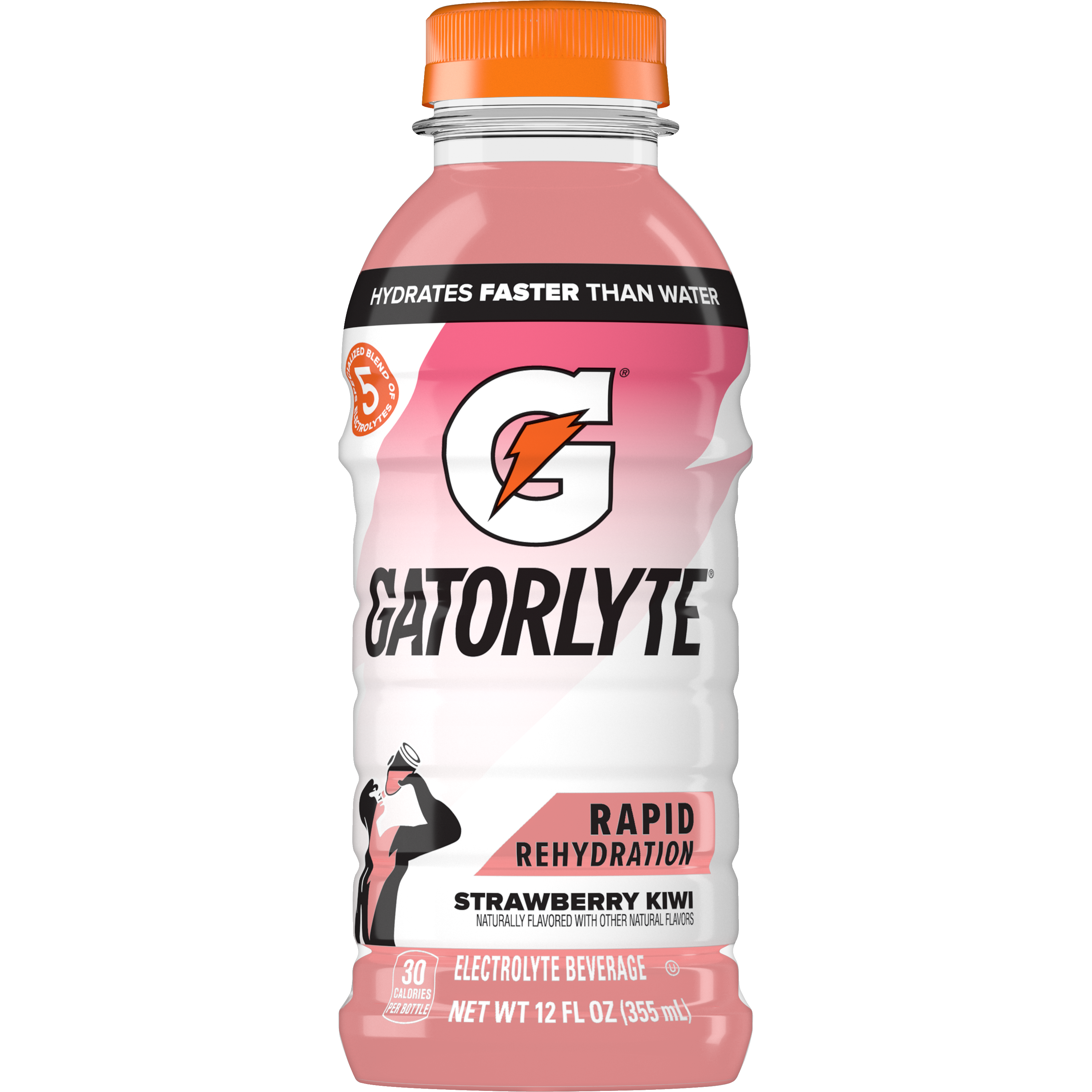 Gatorade, Gatorlyte, Rapid Rehydration, Strawberry Kiwi Flavored, Electrolyte Beverage
