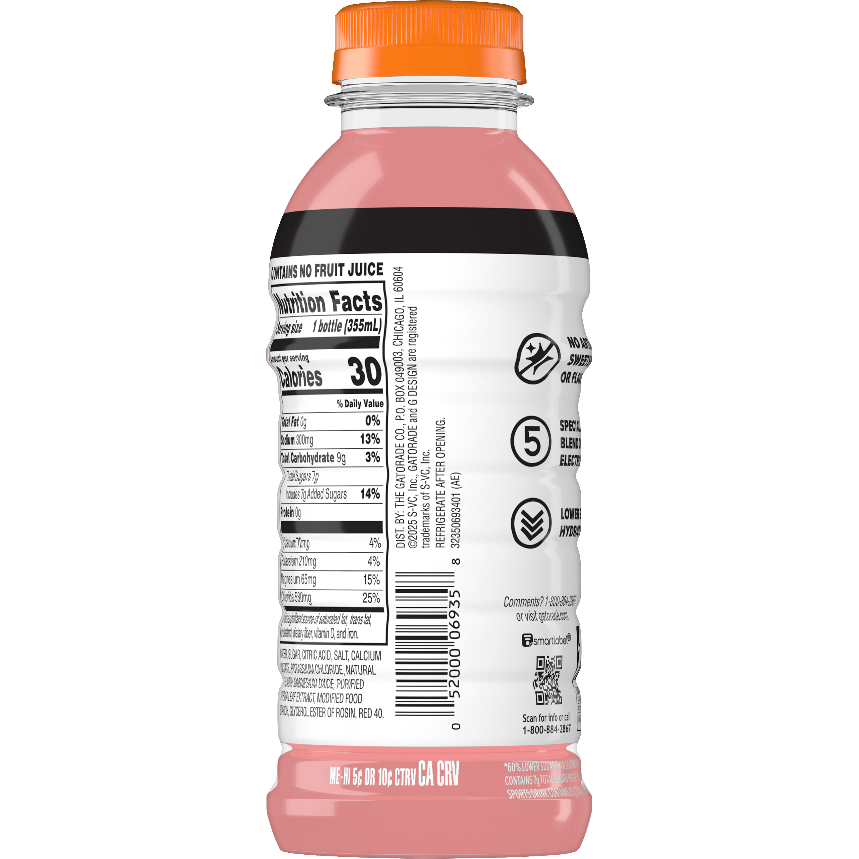 Gatorade, Gatorlyte, Rapid Rehydration, Strawberry Kiwi Flavored, Electrolyte Beverage thumbnail
