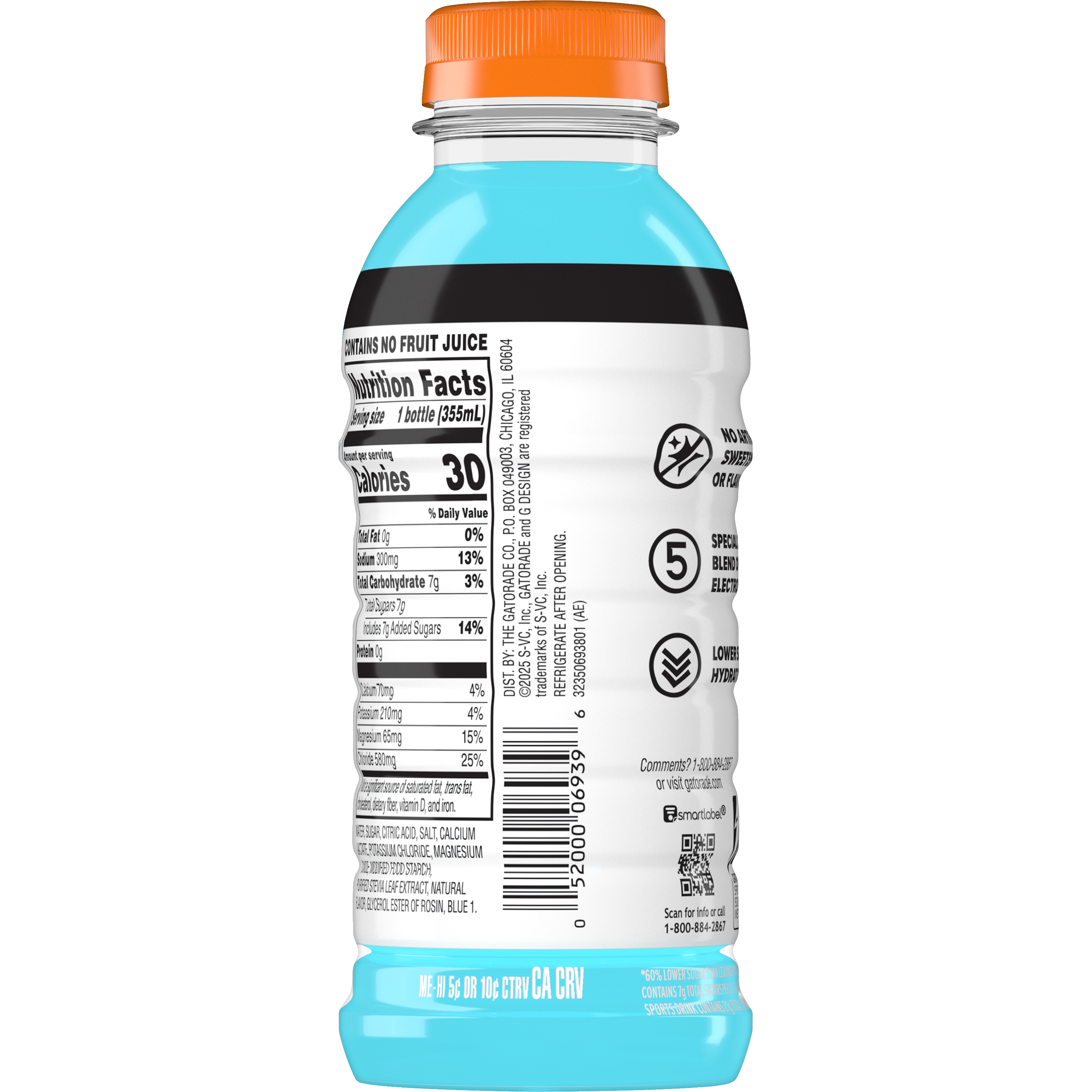 Gatorade, Gatorlyte, Rapid Rehydration, Glacier Freeze, Electrolyte Beverage thumbnail