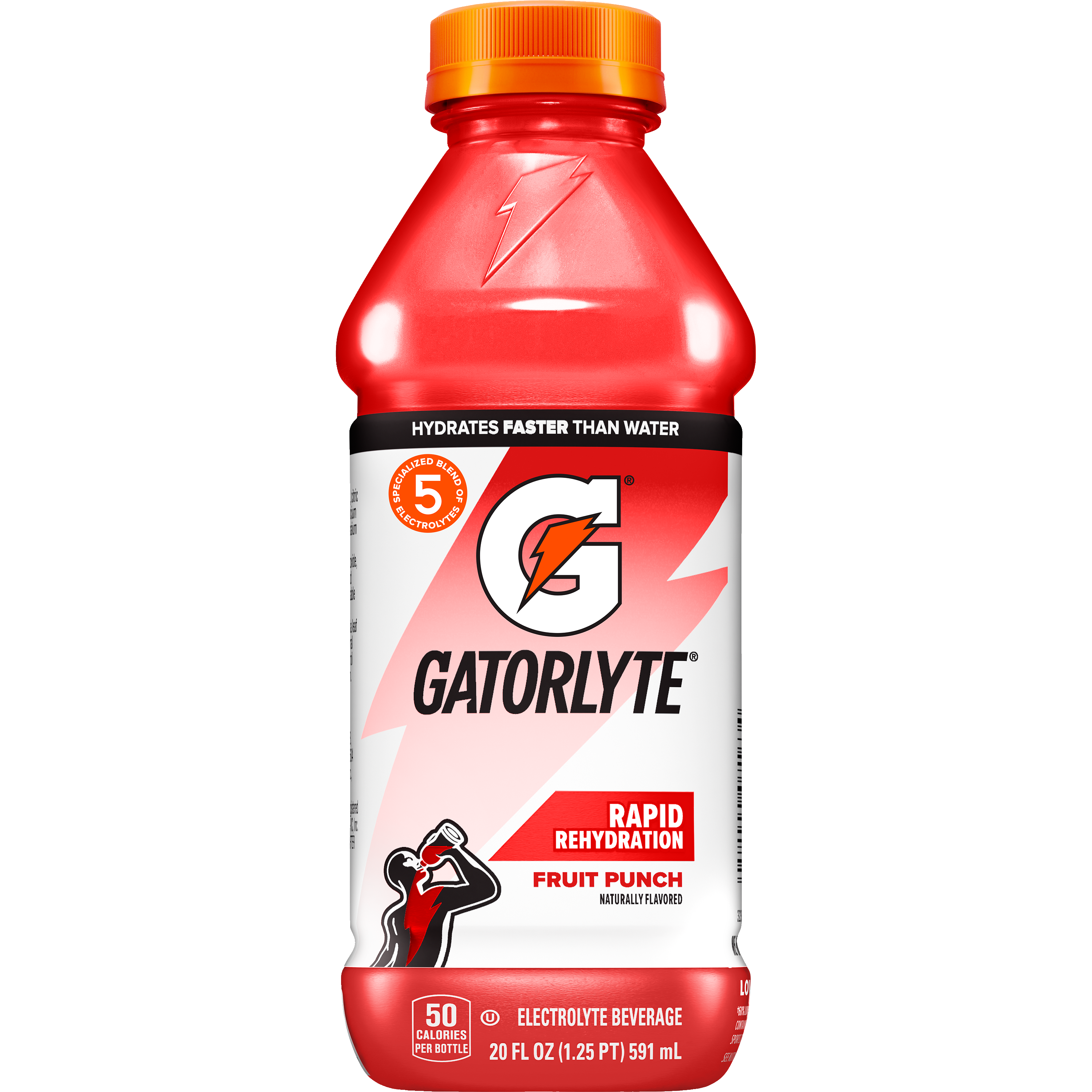 Gatorade, Gatorlyte, Rapid Rehydration, Fruit Punch Flavored, Electrolyte Beverage thumbnail