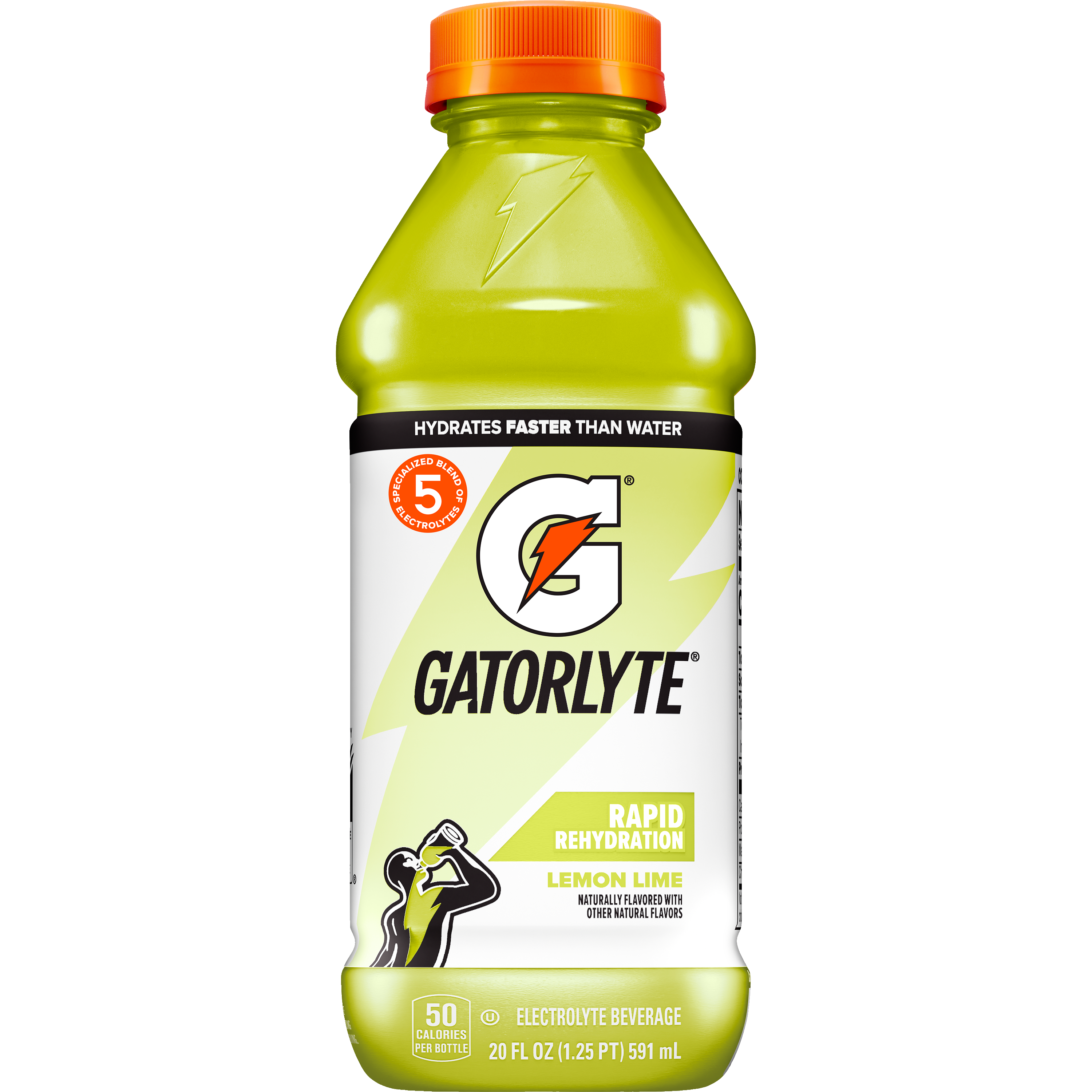 Gatorade, Gatorlyte, Rapid Rehydration, Lemon Lime Flavored, Electrolyte Beverage