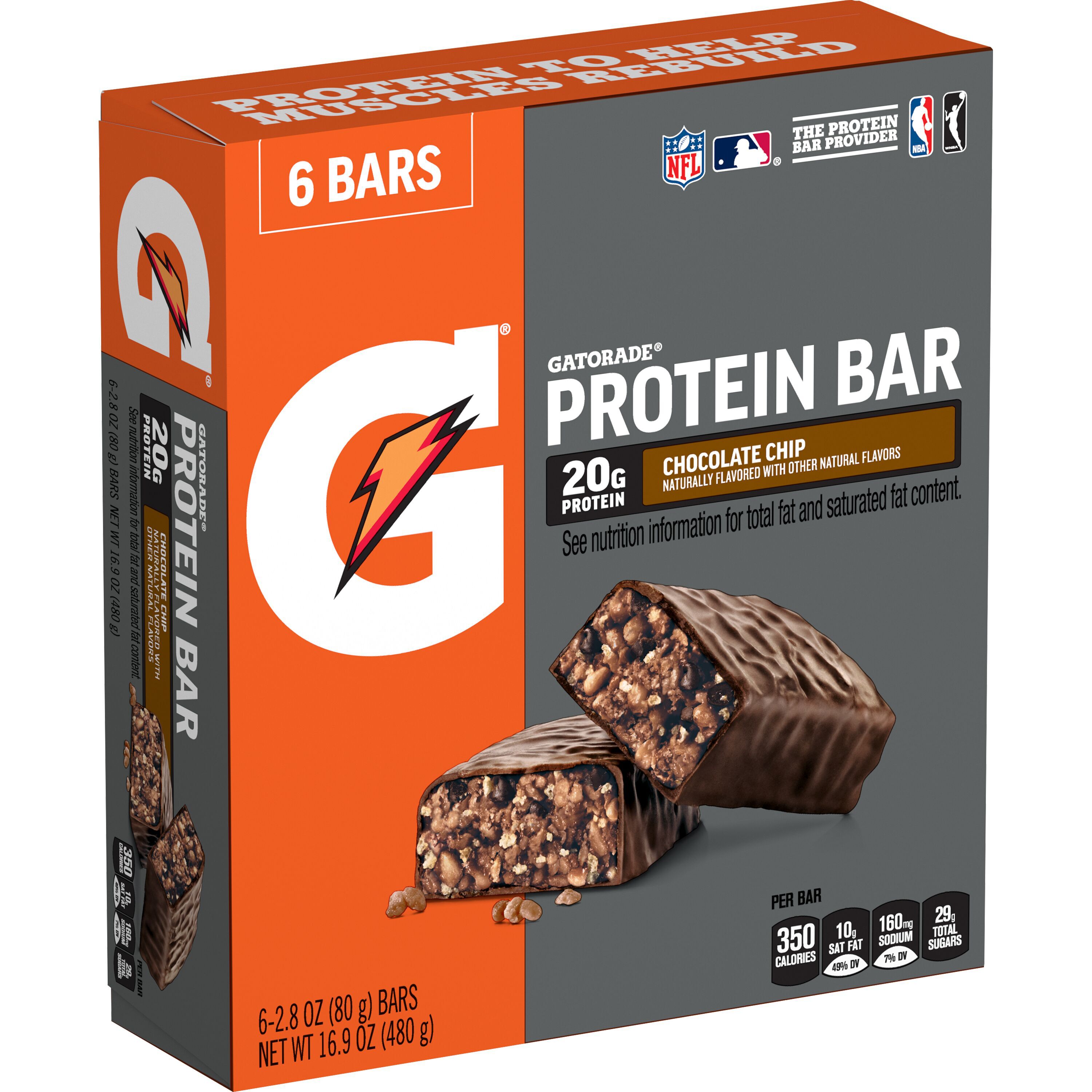 Gatorade, Chocolate Chip Flavored, Protein Bar thumbnail