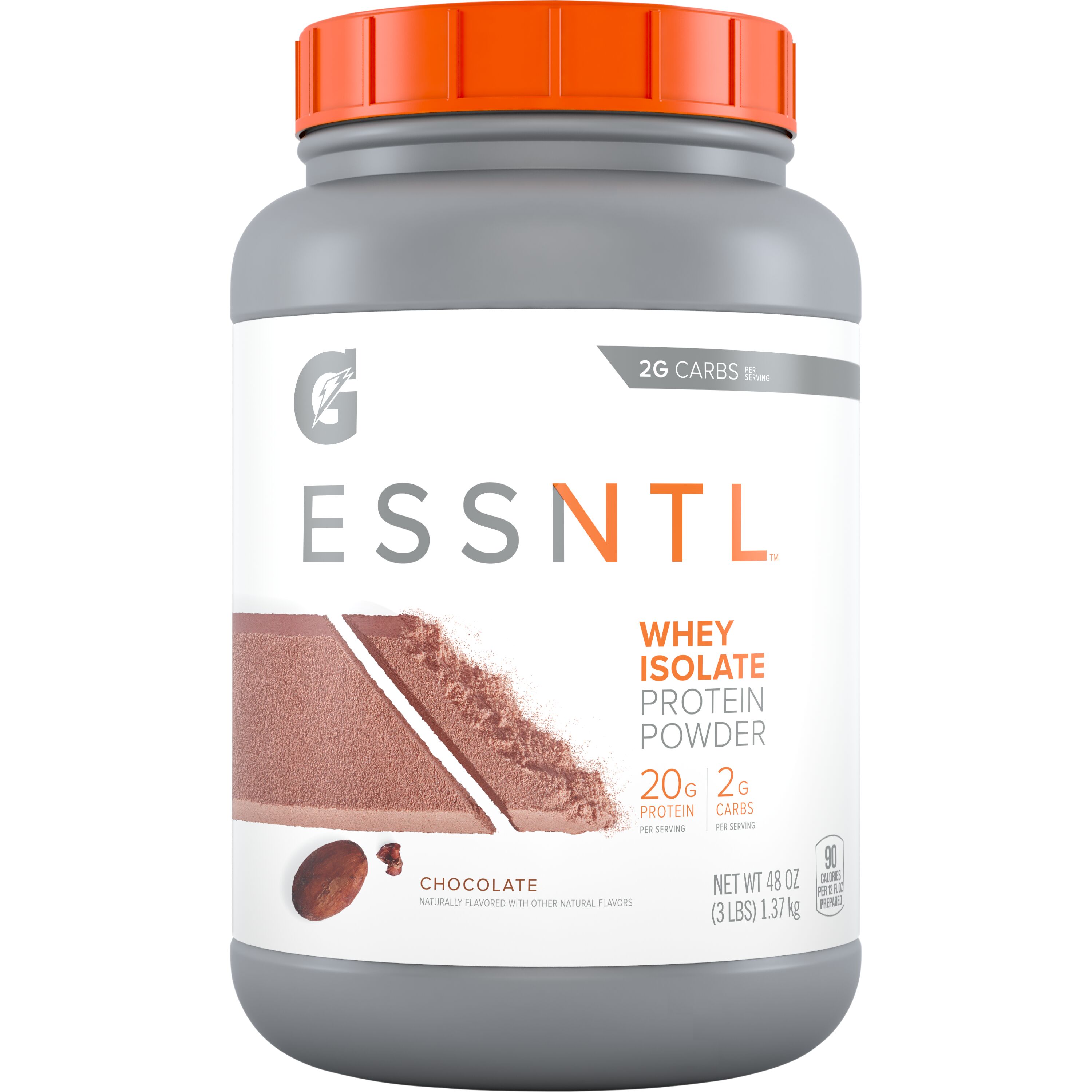 Gatorade, Essntl, Chocolate Flavored, Whey Isolate Protein Powder