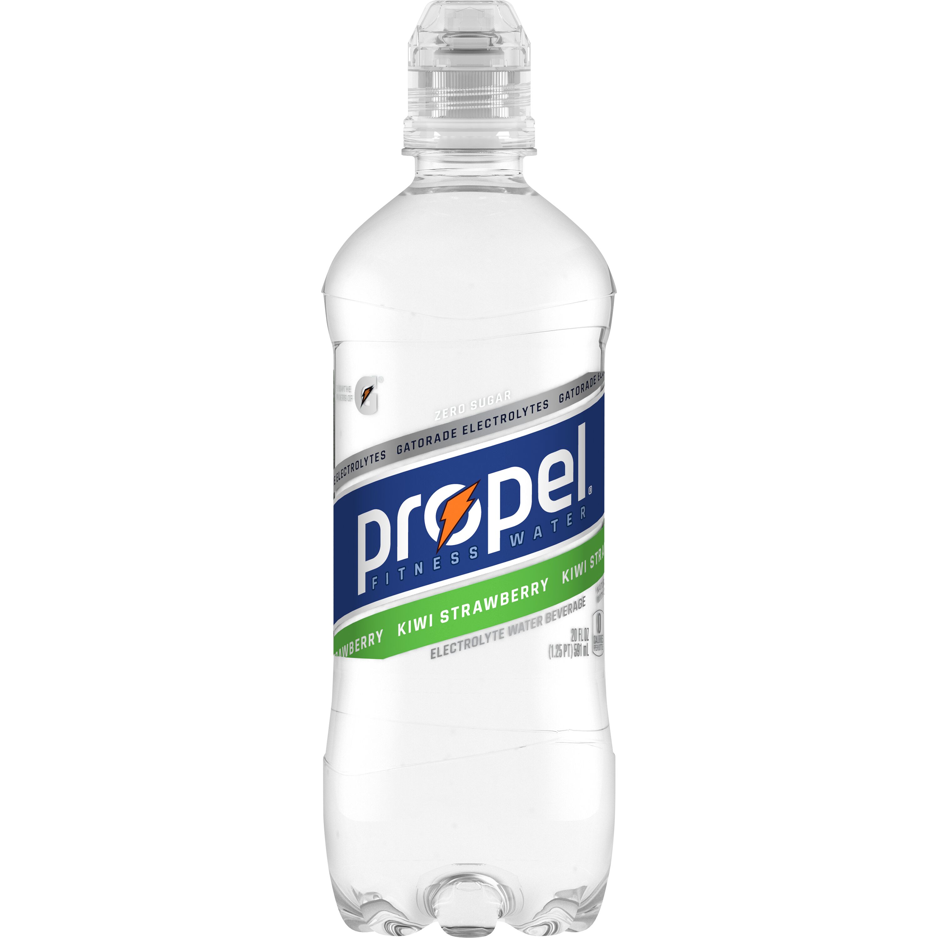 Propel, Zero Sugar, Kiwi Strawberry Flavored, Electrolyte Water Beverage