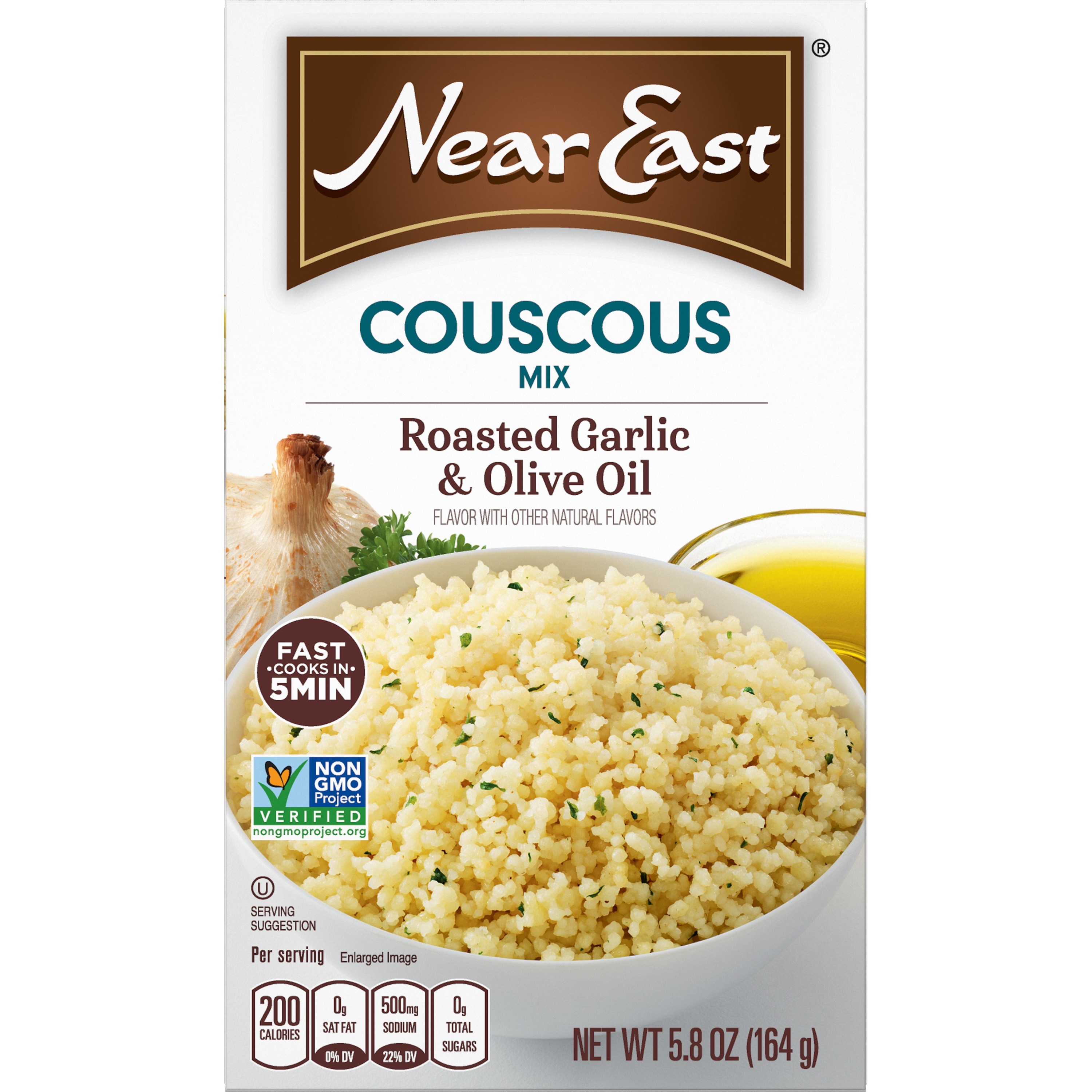 Near East, Roasted Garlic & Olive Oil Flavor, Couscous Mix