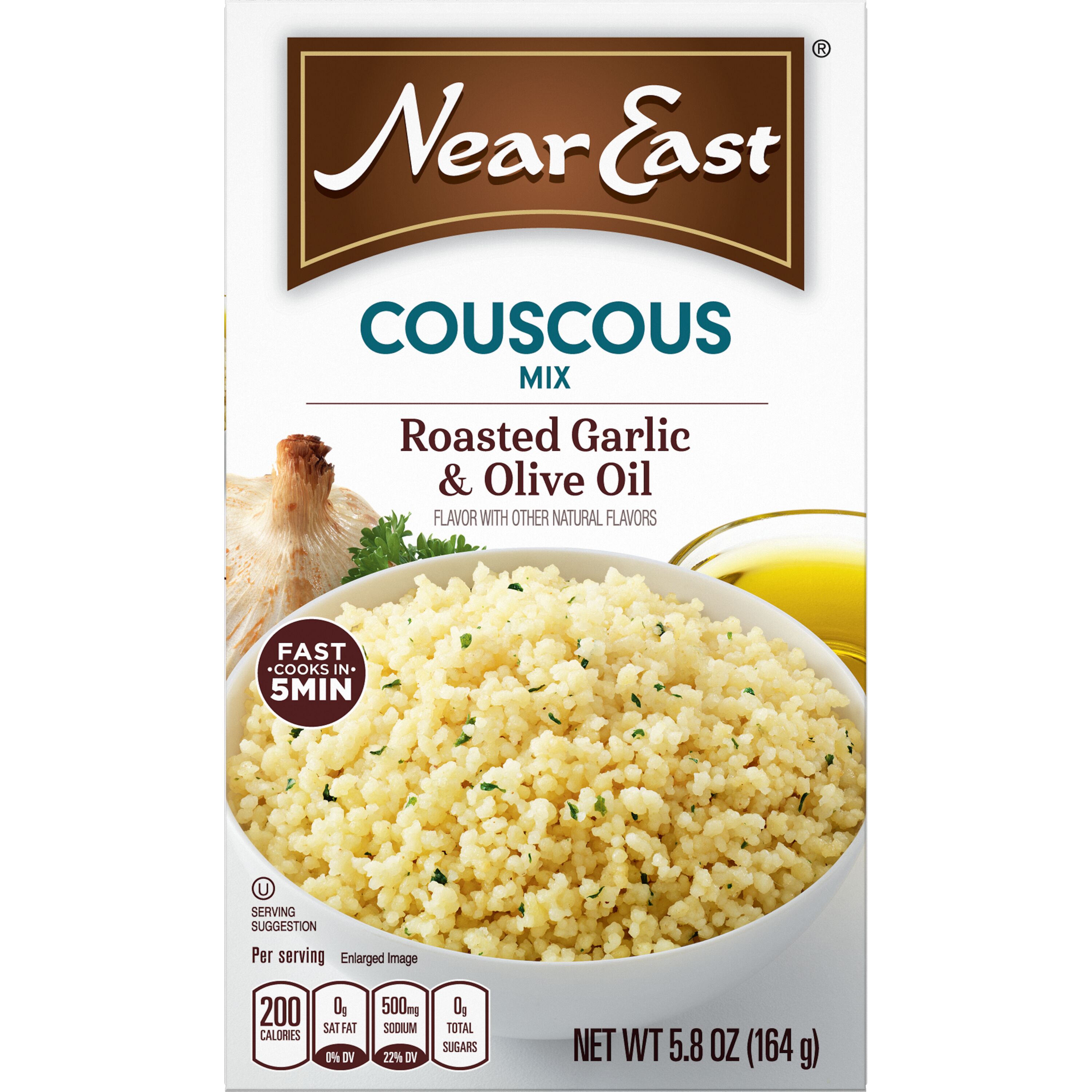 Near East, Roasted Garlic & Olive Oil Flavor, Couscous Mix