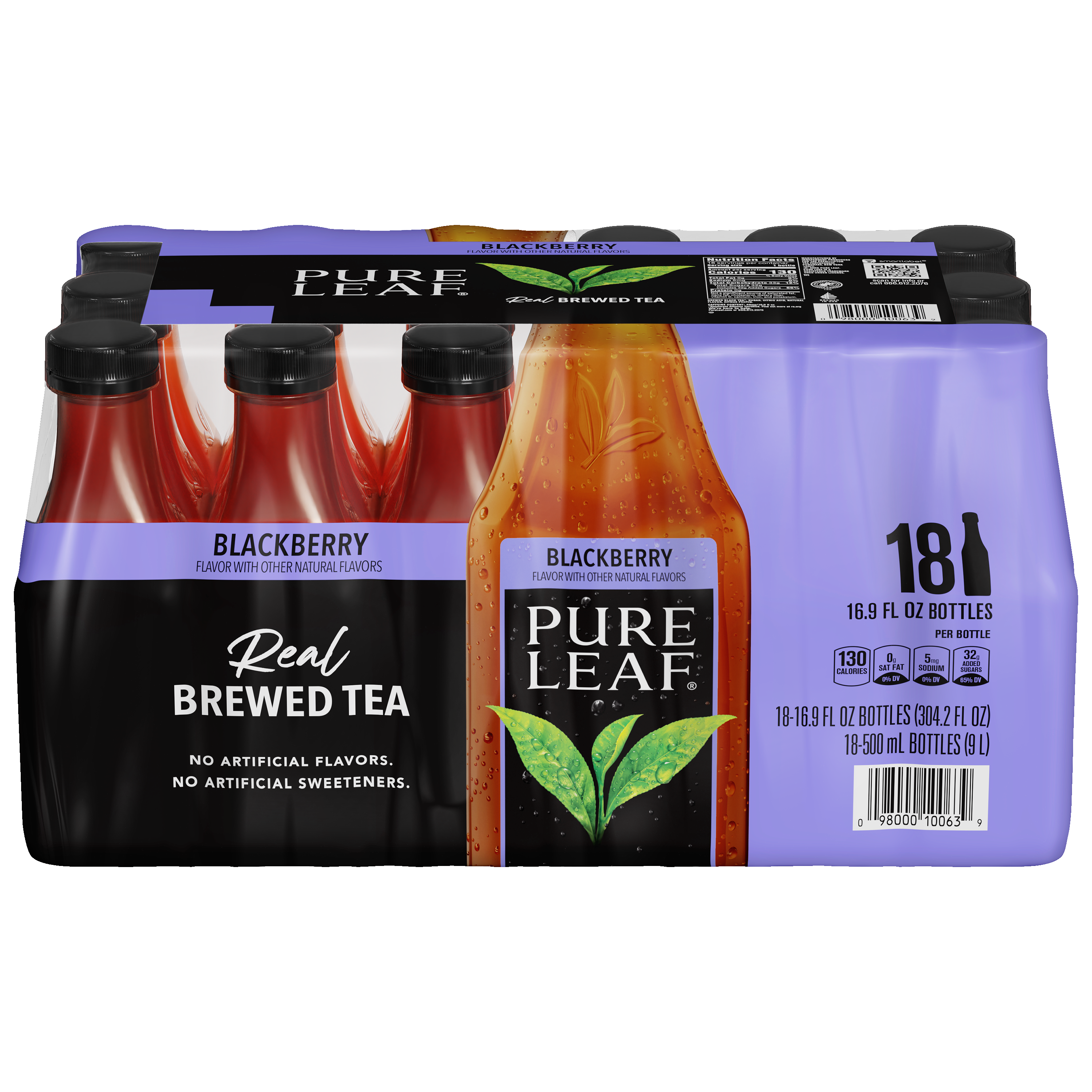 Pure Leaf, Blackberry Flavor, Real Brewed Tea