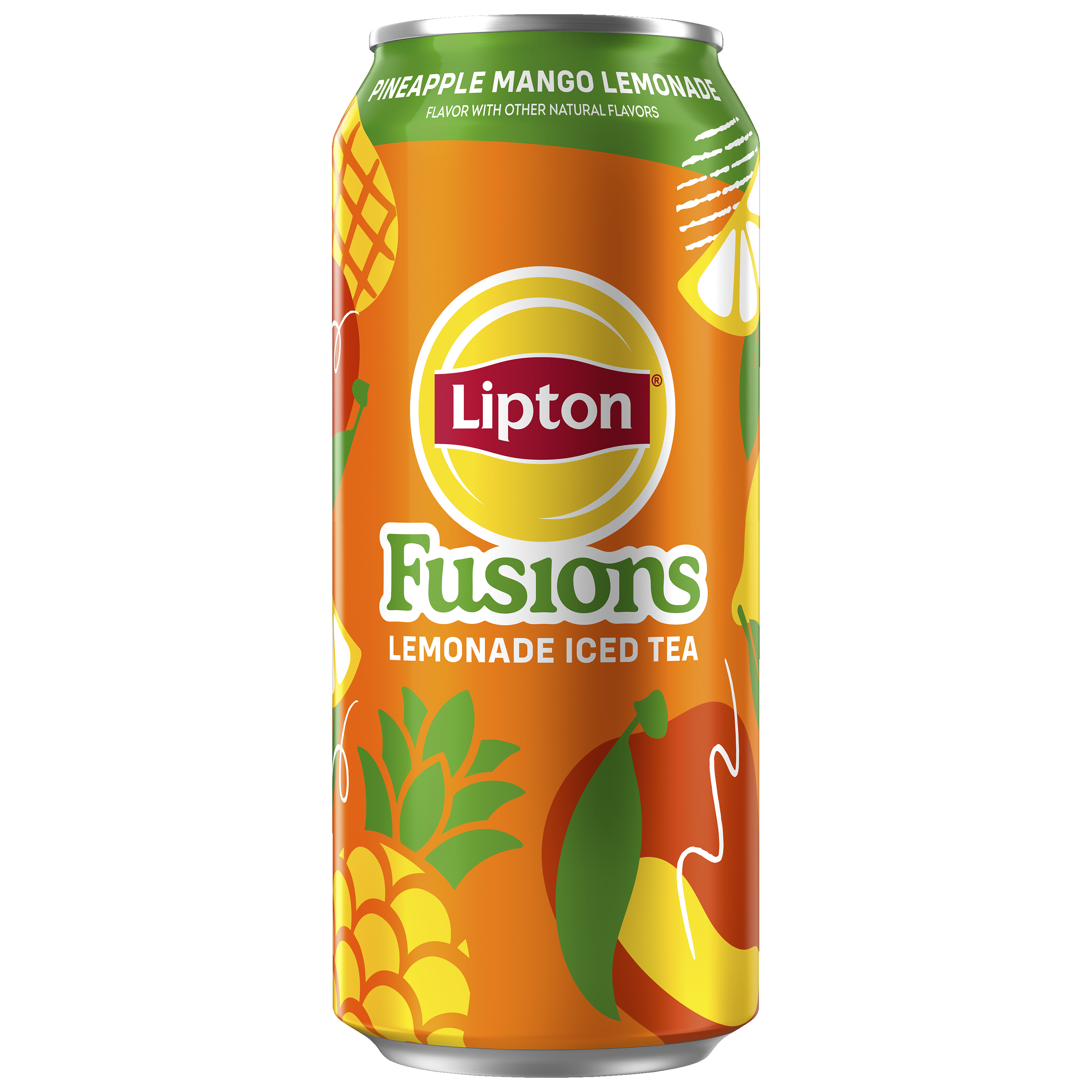 Lipton, Fusions, Pineapple Mango Lemonade Flavor, Lemonade Iced Tea