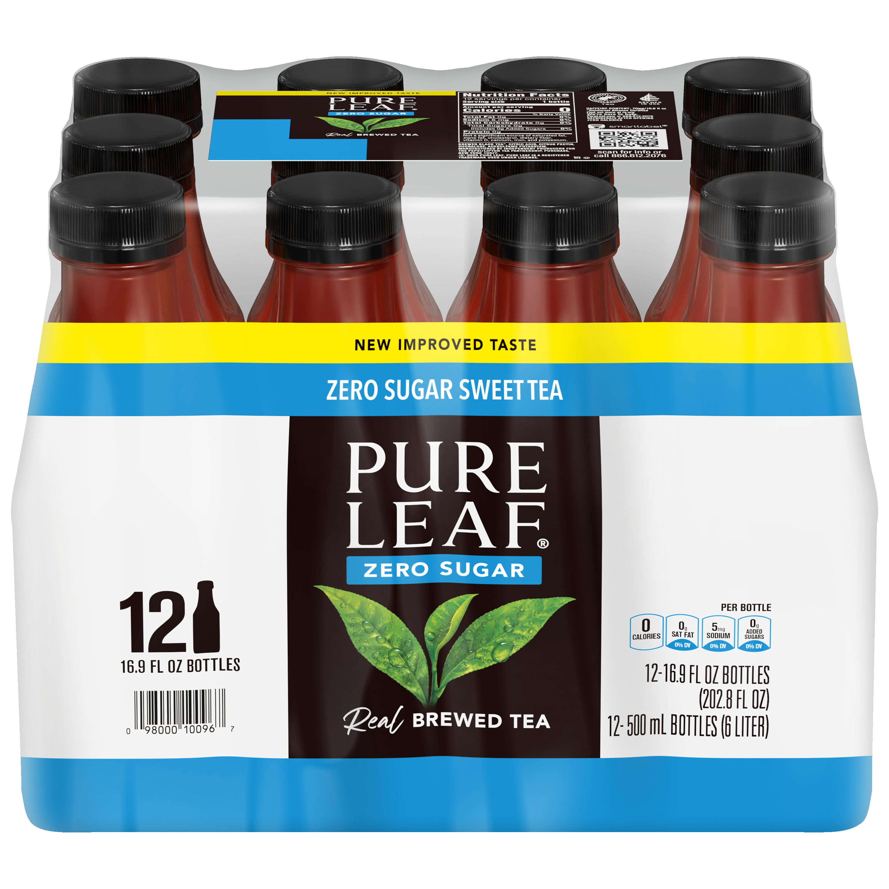 Pure Leaf, Zero Sugar Sweet Tea, Real Brewed Tea