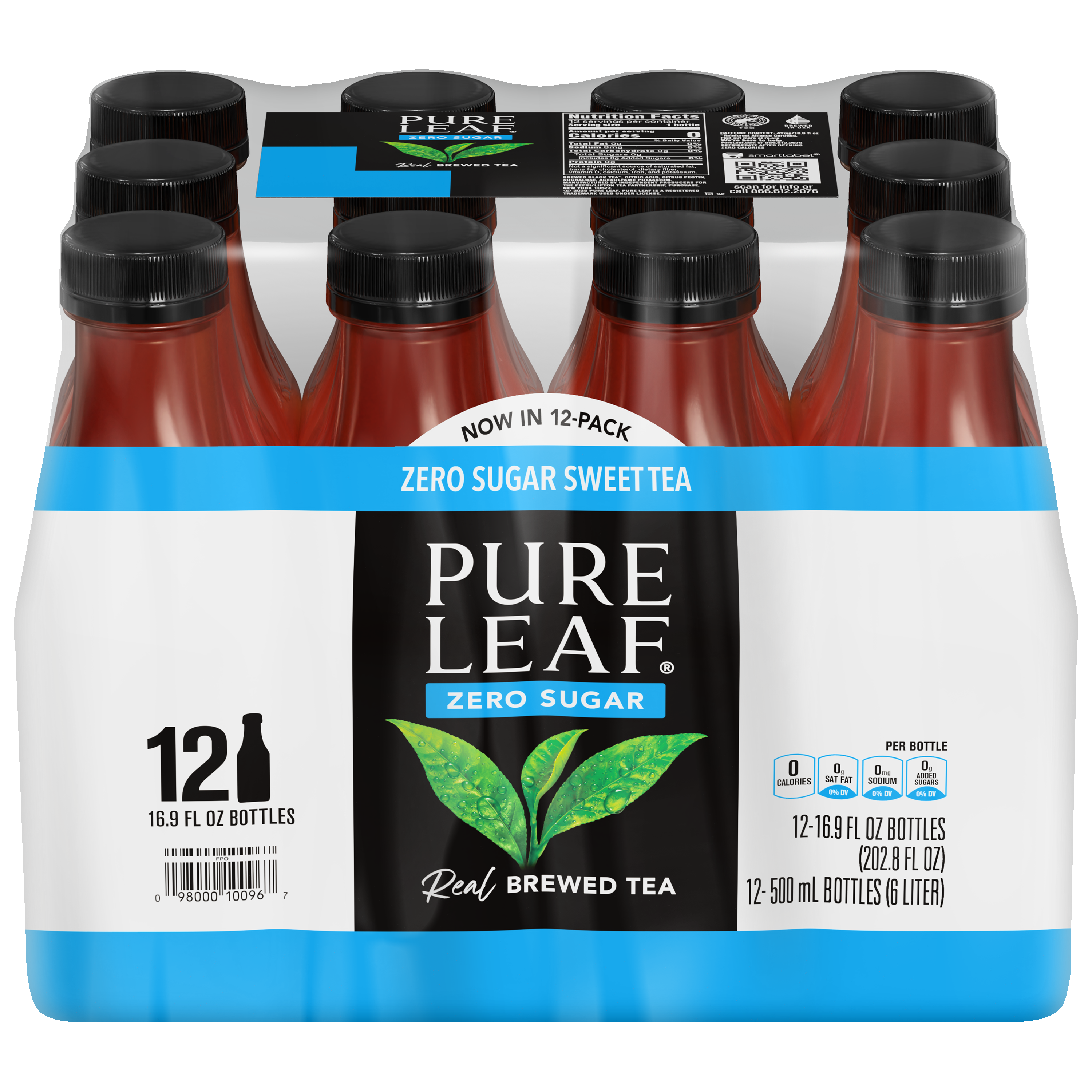 Pure Leaf, Zero Sugar Sweet Tea, Real Brewed Tea