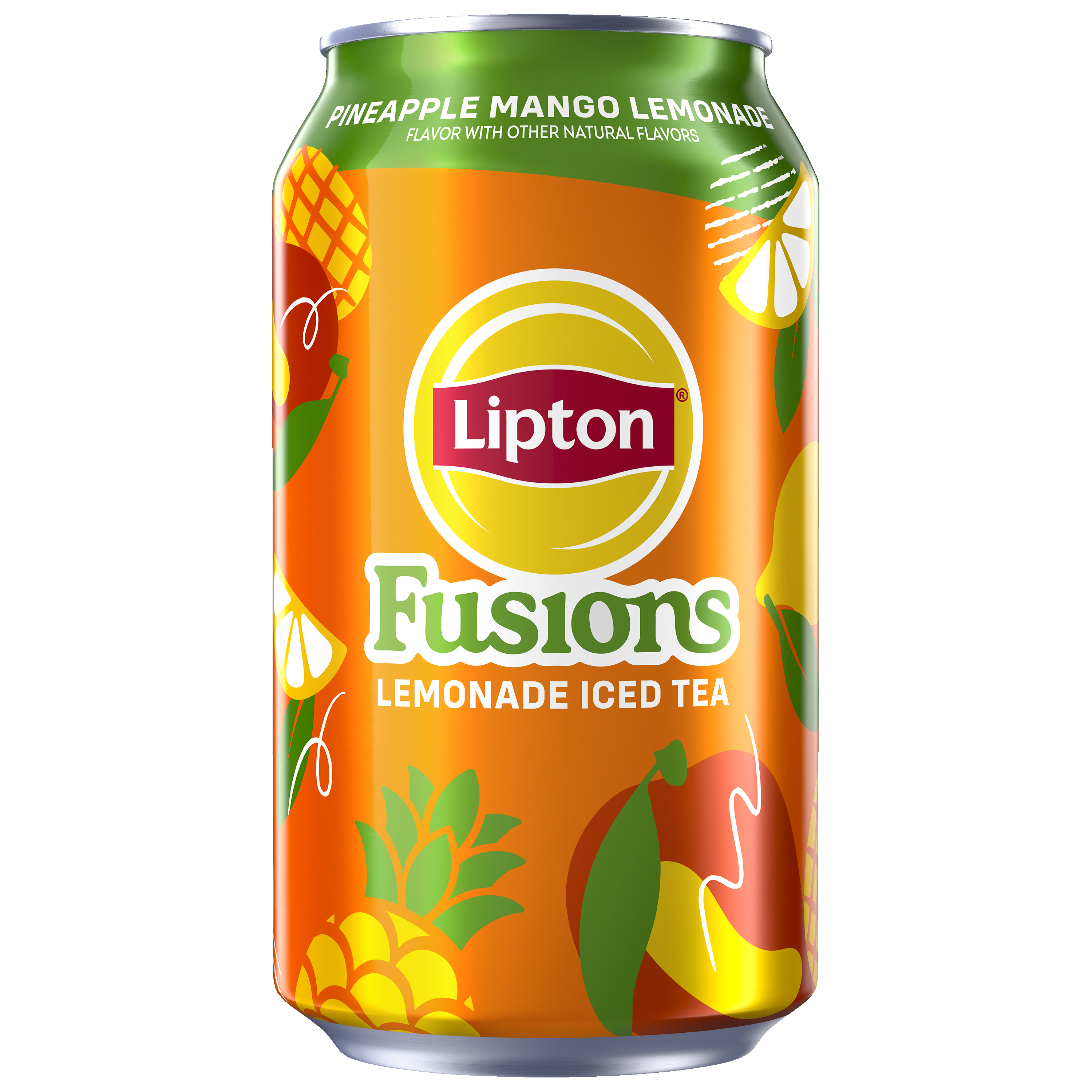 Lipton, Fusions, Pineapple Mango Lemonade Flavor, Lemonade Iced Tea