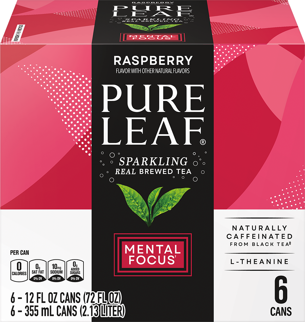 Pure Leaf, Raspberry Flavor, Sparkling Real Brewed Tea thumbnail