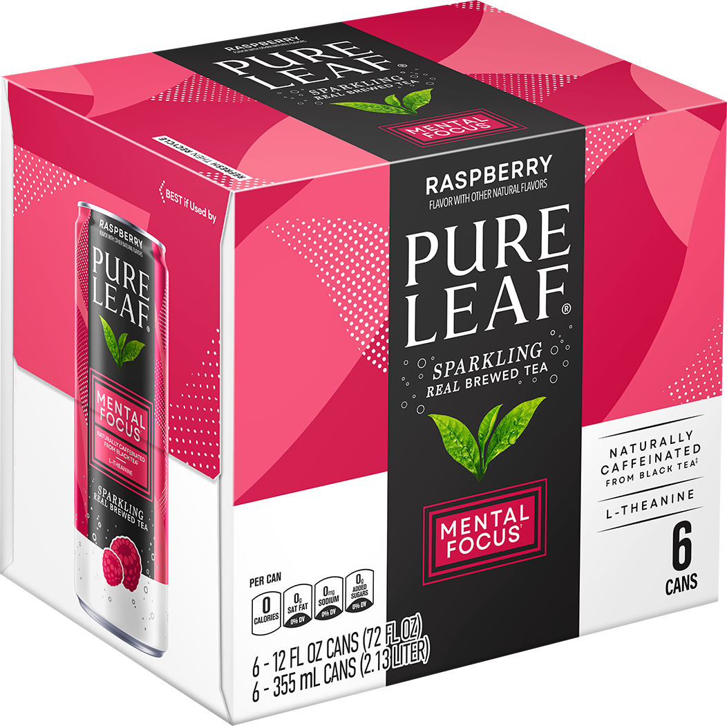 Pure Leaf, Raspberry Flavor, Sparkling Real Brewed Tea thumbnail