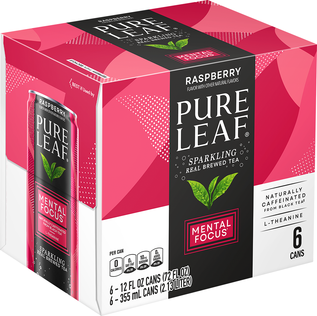 Pure Leaf, Raspberry Flavor, Sparkling Real Brewed Tea thumbnail