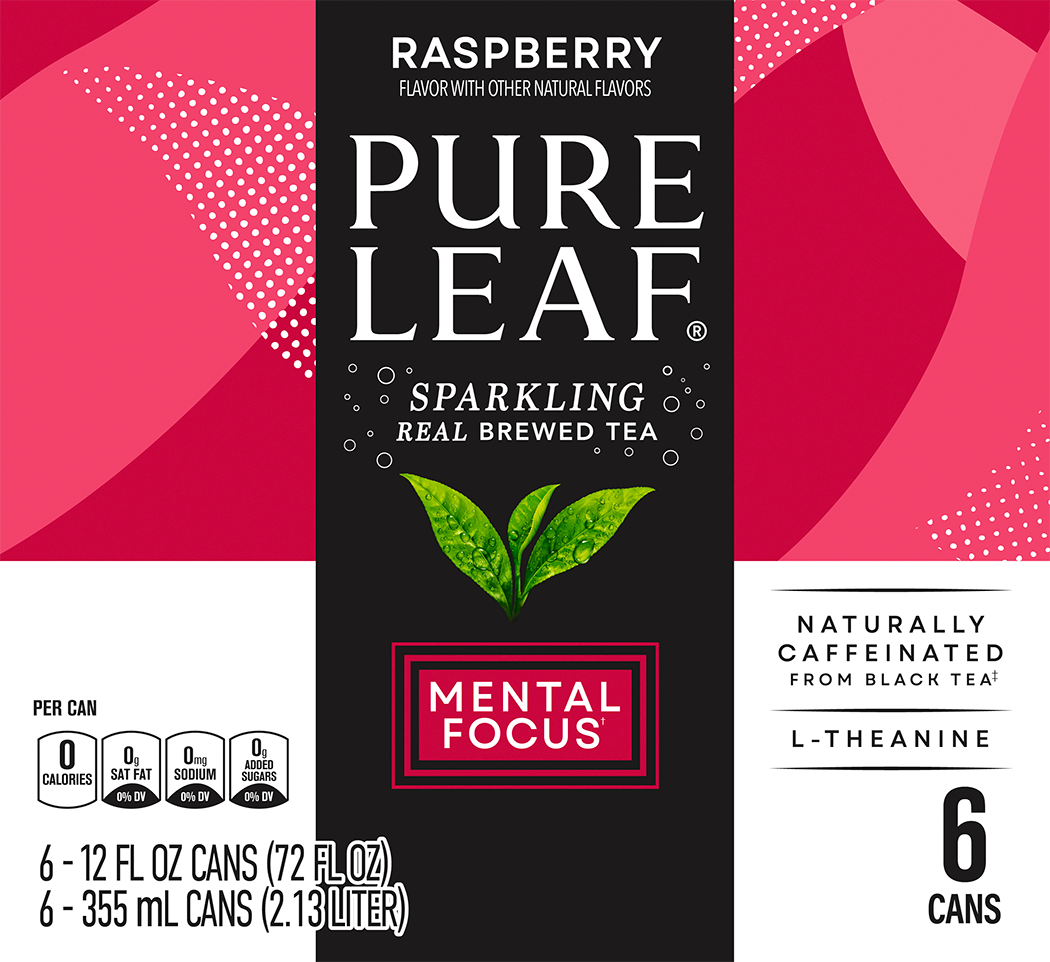 Pure Leaf, Raspberry Flavor, Sparkling Real Brewed Tea thumbnail