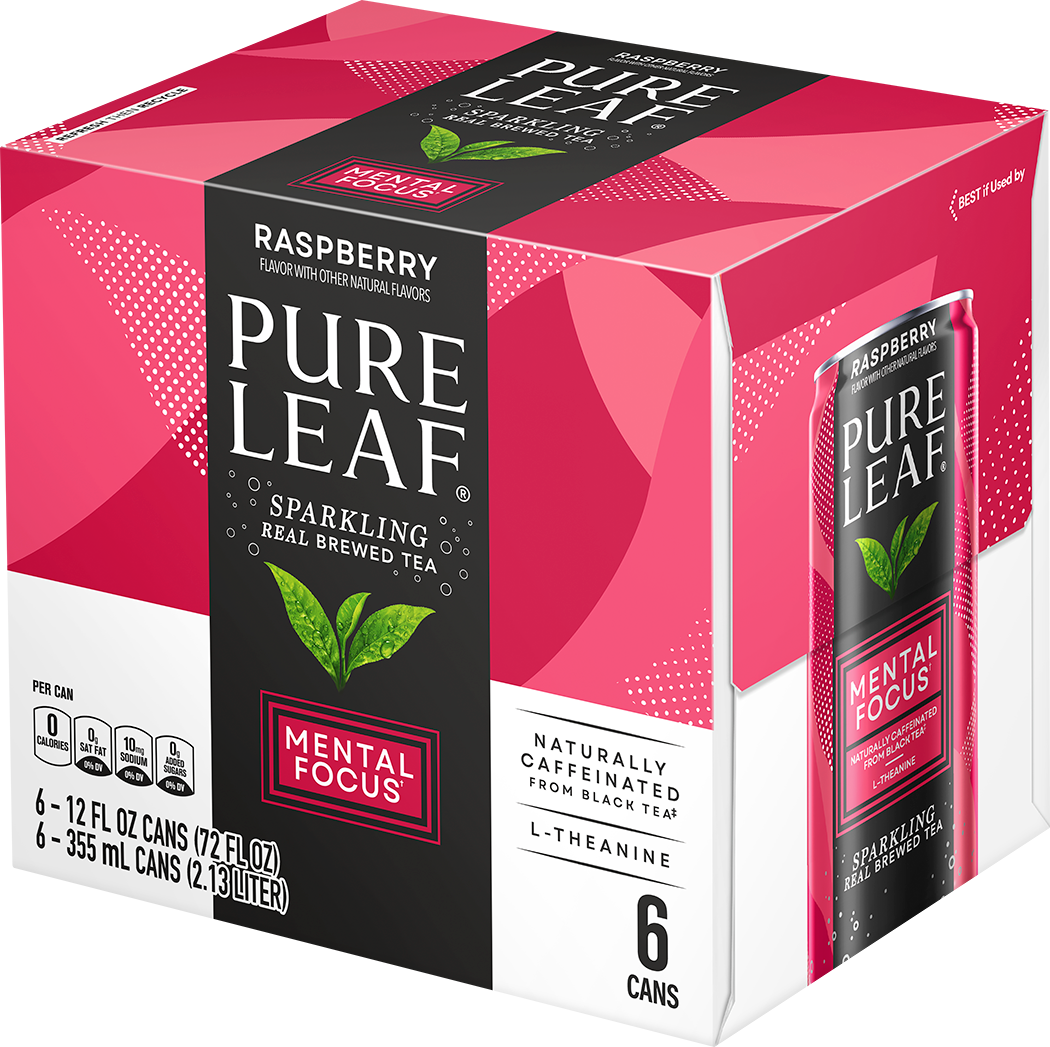 Pure Leaf, Raspberry Flavor, Sparkling Real Brewed Tea thumbnail