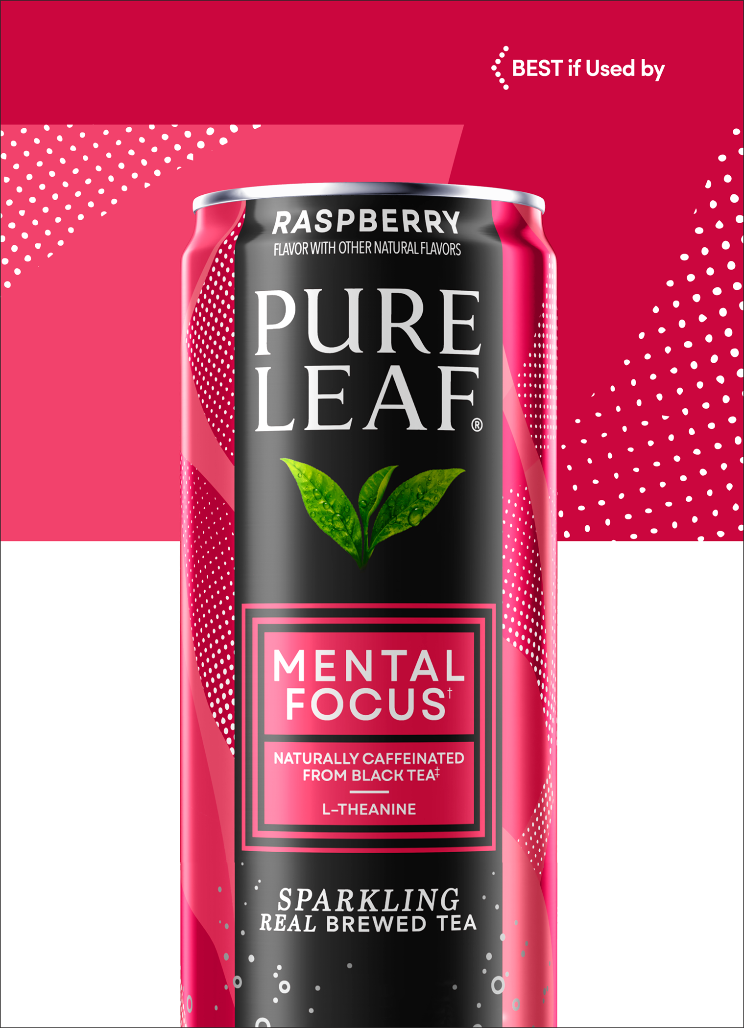 Pure Leaf, Raspberry Flavor, Sparkling Real Brewed Tea thumbnail