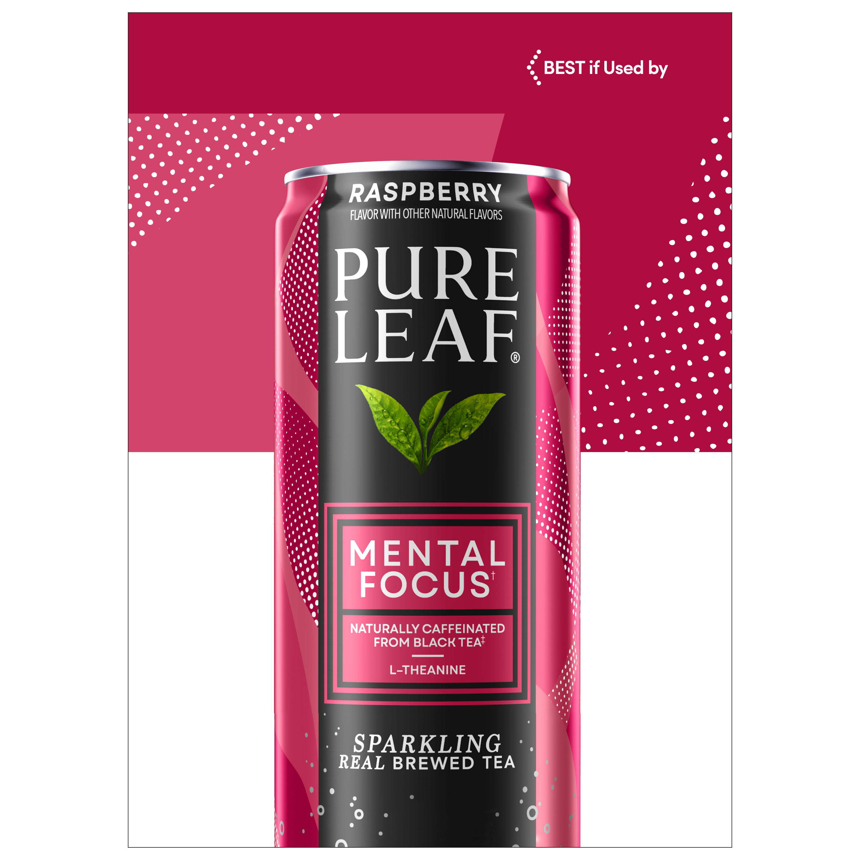 Pure Leaf, Raspberry Flavor, Sparkling Real Brewed Tea thumbnail