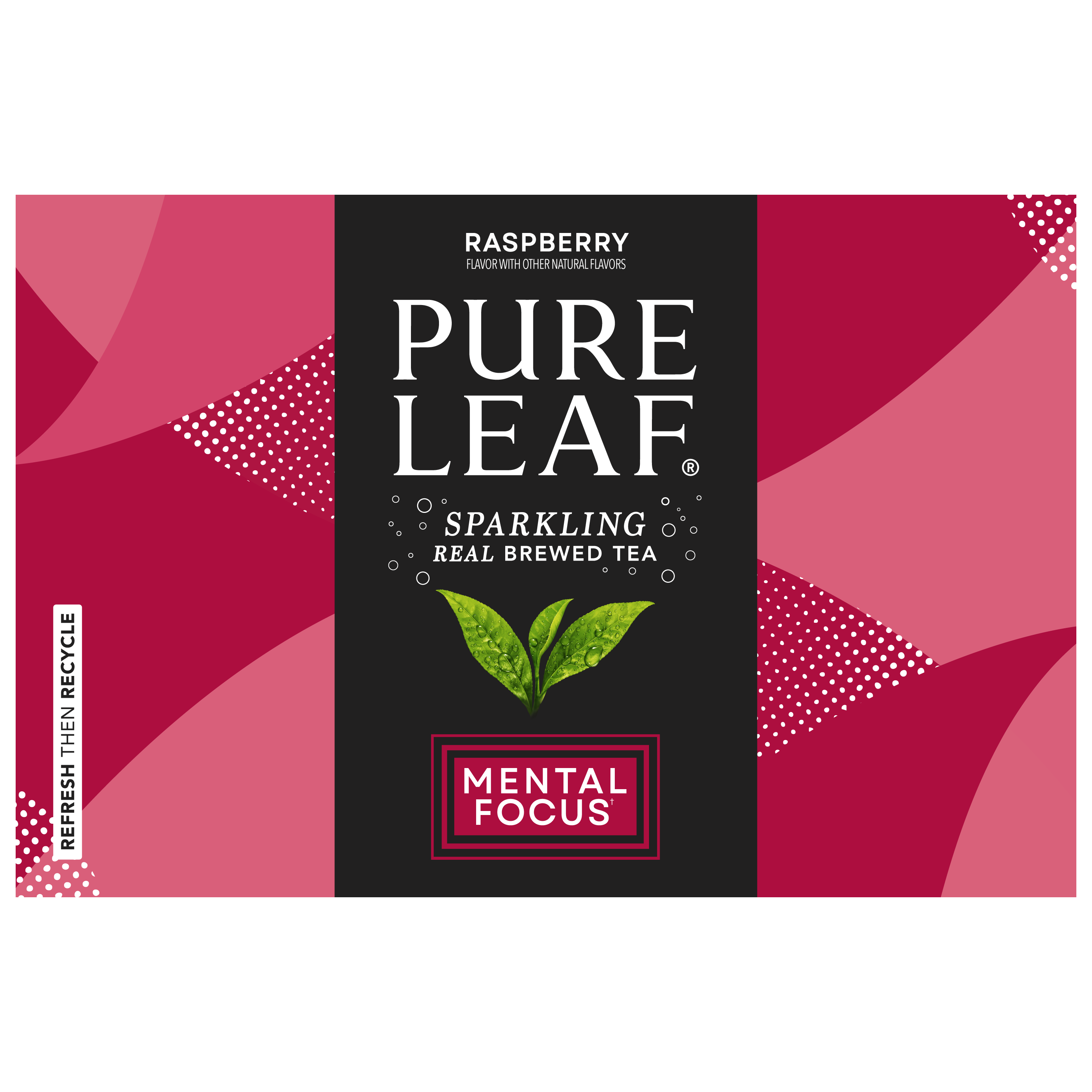 Pure Leaf, Raspberry Flavor, Sparkling Real Brewed Tea thumbnail