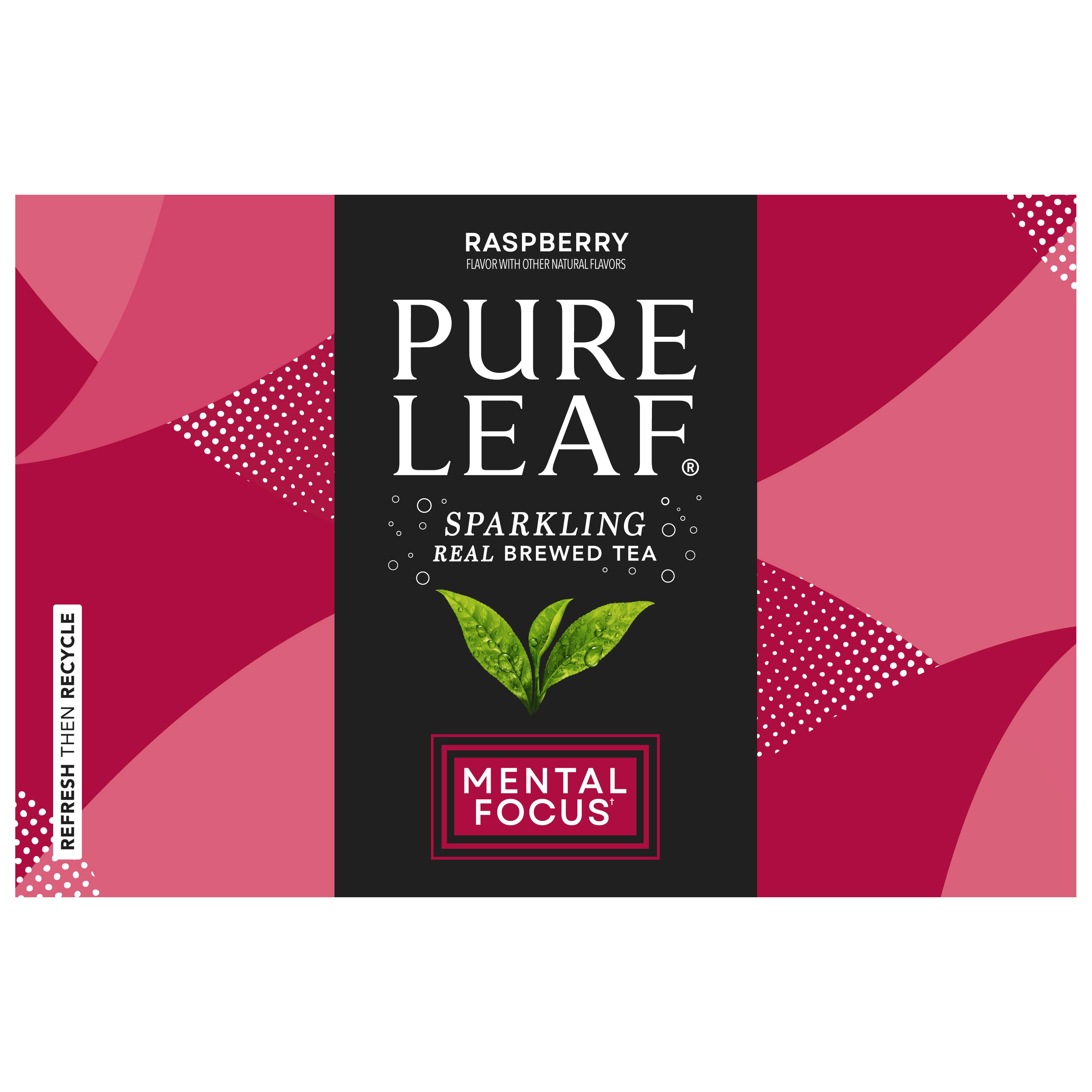 Pure Leaf, Raspberry Flavor, Sparkling Real Brewed Tea thumbnail