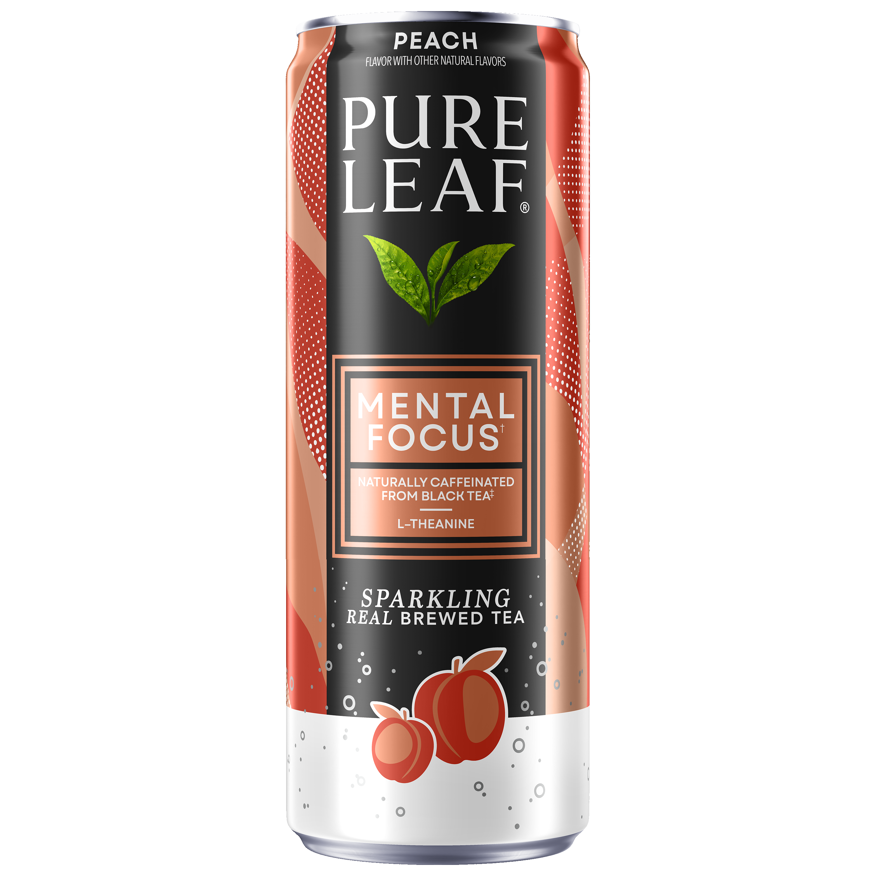 Pure Leaf, Peach Flavor, Sparkling Real Brewed Tea