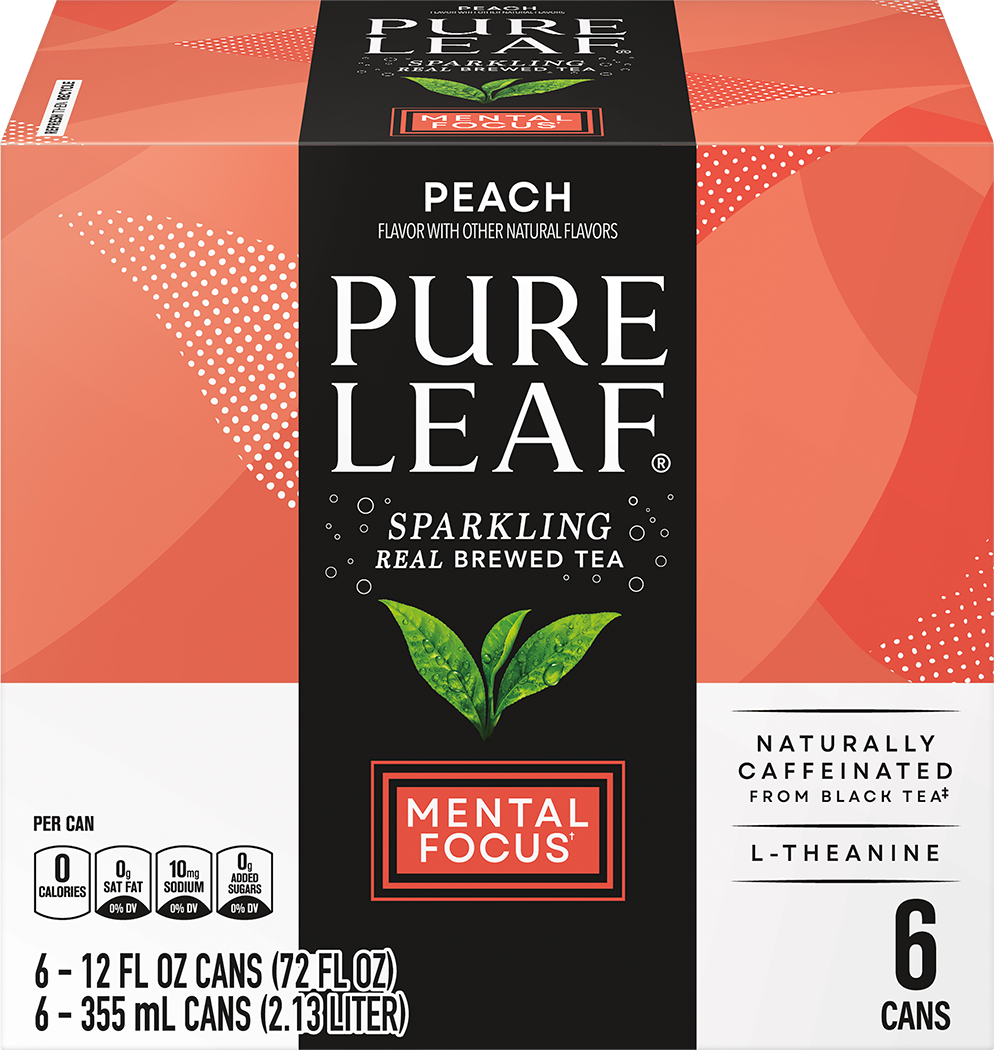 Pure Leaf, Peach Flavor, Sparkling Real Brewed Tea thumbnail