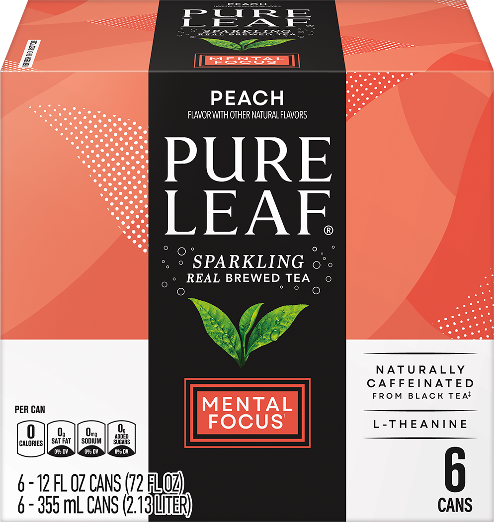 Pure Leaf, Peach Flavor, Sparkling Real Brewed Tea thumbnail