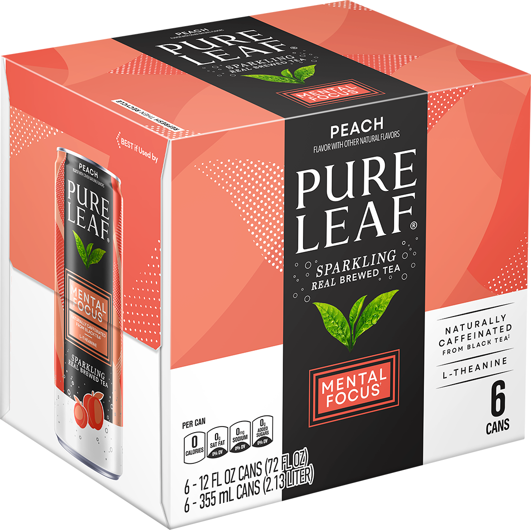 Pure Leaf, Peach Flavor, Sparkling Real Brewed Tea thumbnail