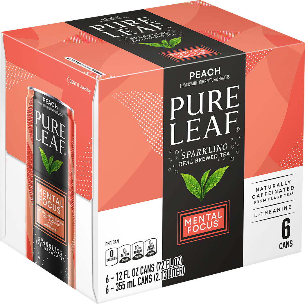 Pure Leaf, Peach Flavor, Sparkling Real Brewed Tea thumbnail
