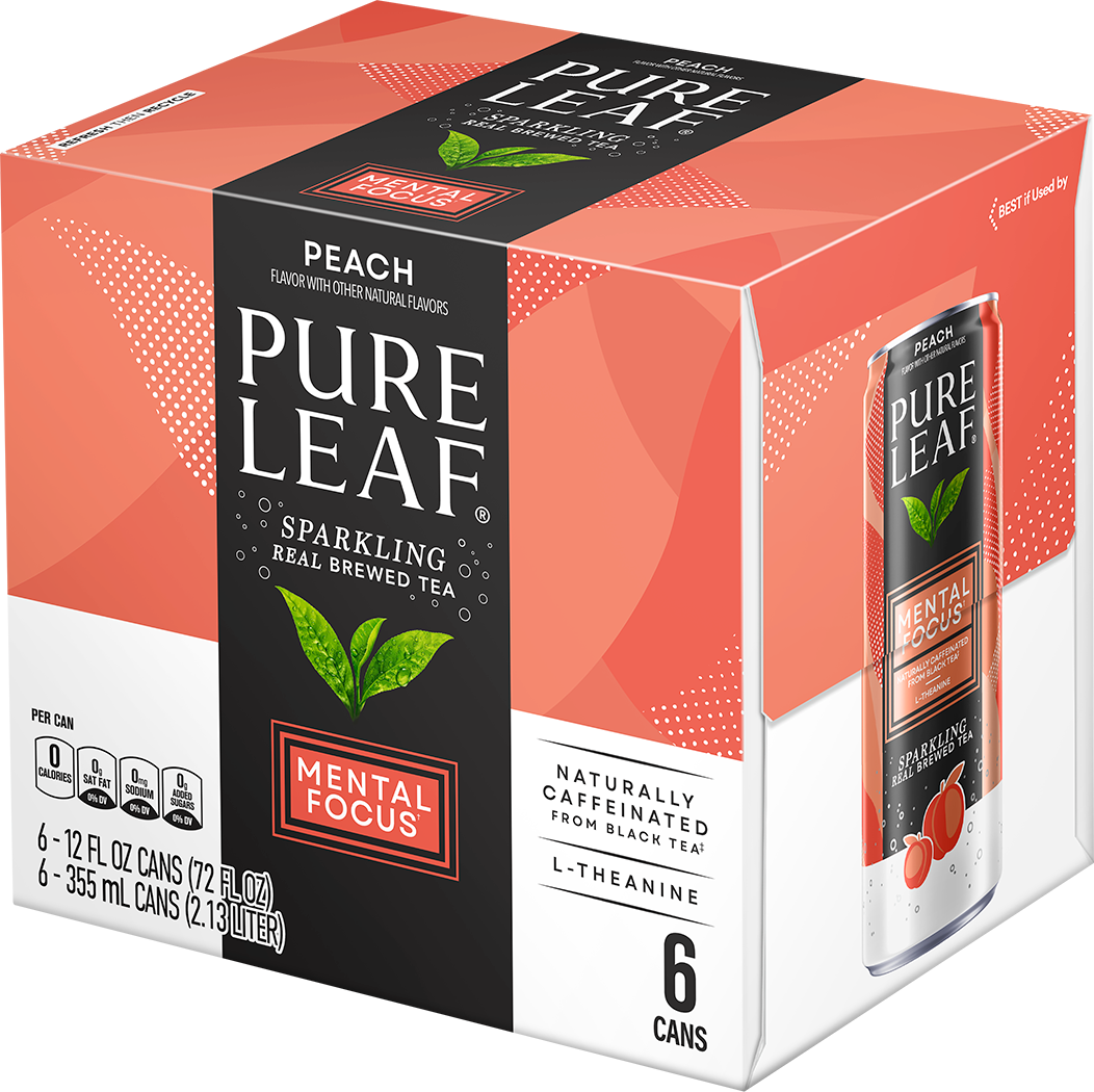 Pure Leaf, Peach Flavor, Sparkling Real Brewed Tea thumbnail