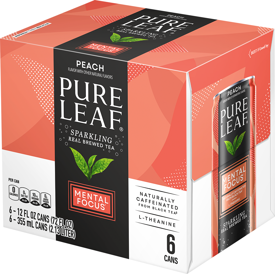 Pure Leaf, Peach Flavor, Sparkling Real Brewed Tea thumbnail