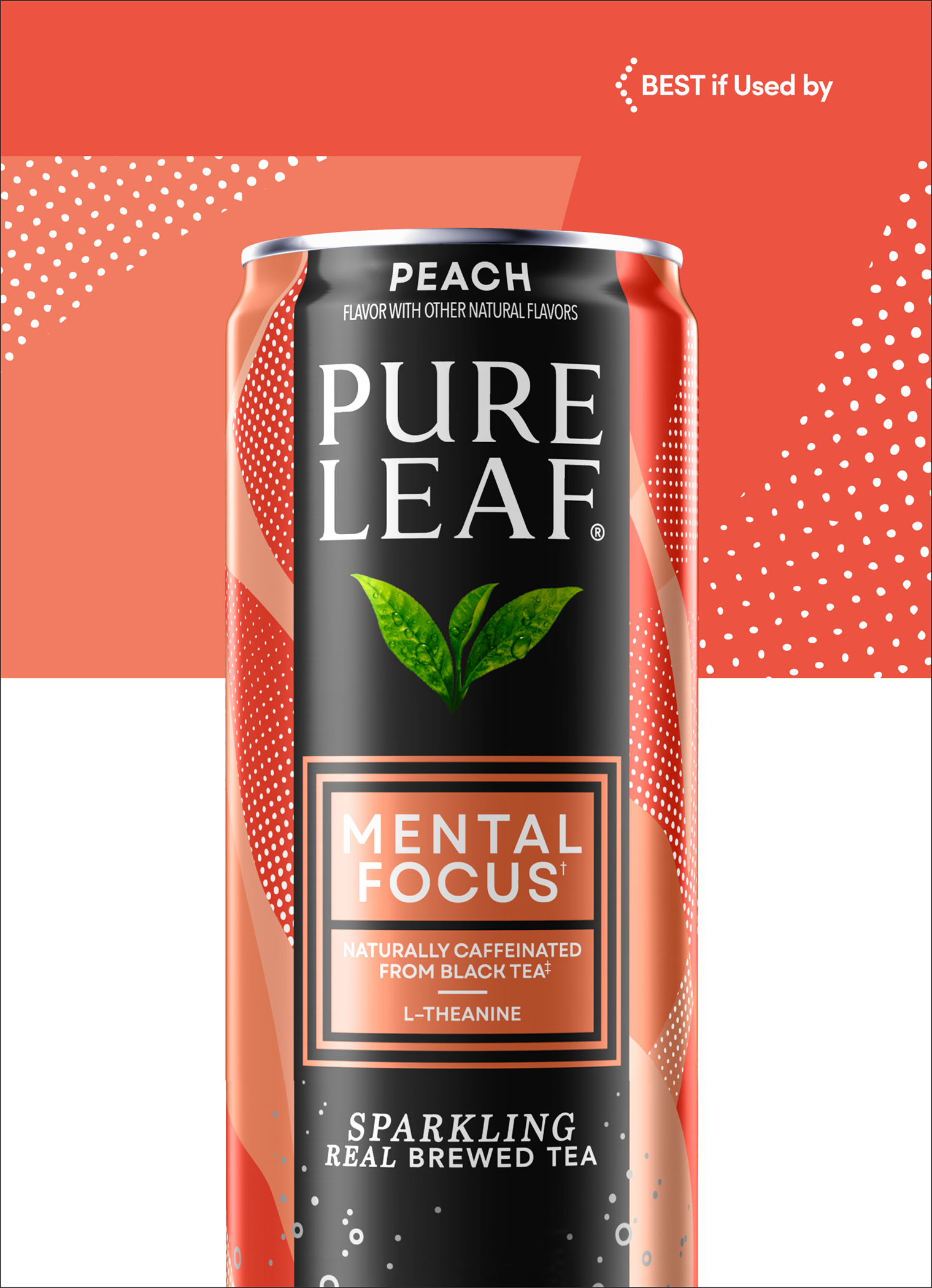 Pure Leaf, Peach Flavor, Sparkling Real Brewed Tea thumbnail