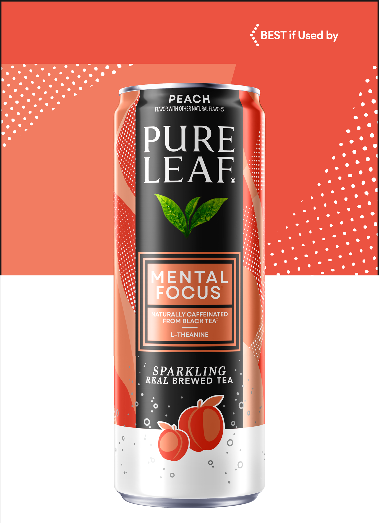 Pure Leaf, Peach Flavor, Sparkling Real Brewed Tea thumbnail