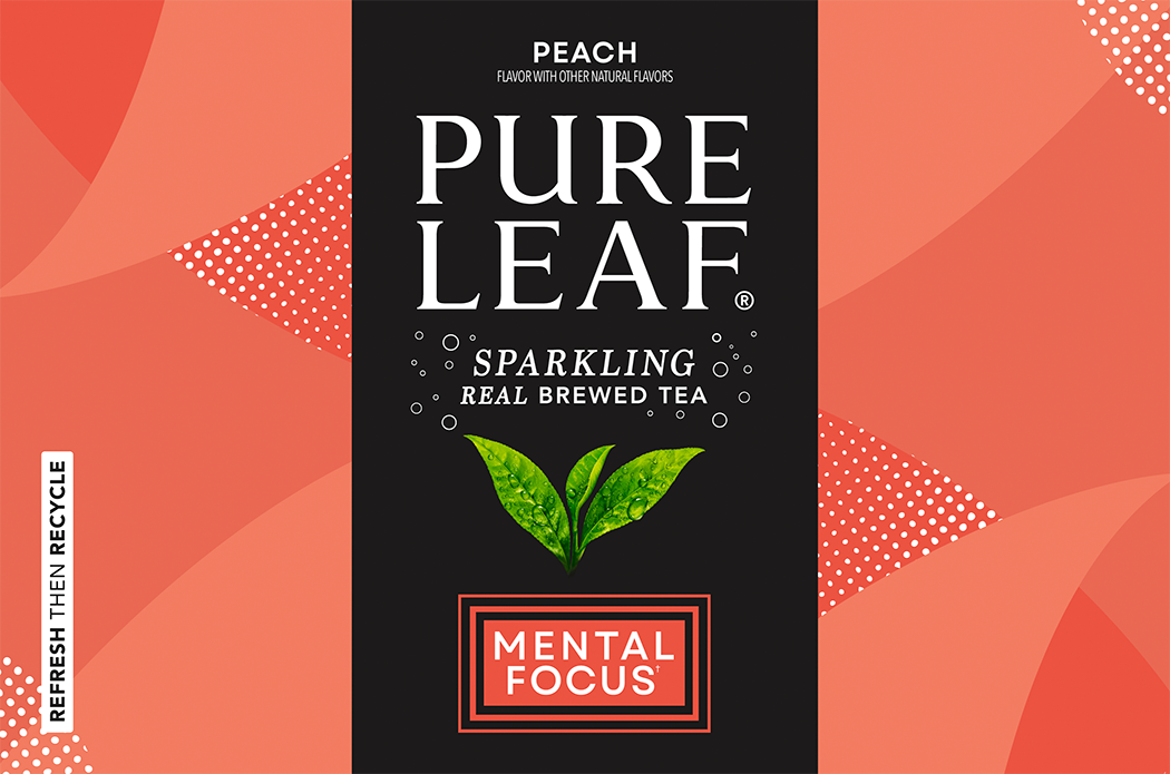 Pure Leaf, Peach Flavor, Sparkling Real Brewed Tea thumbnail