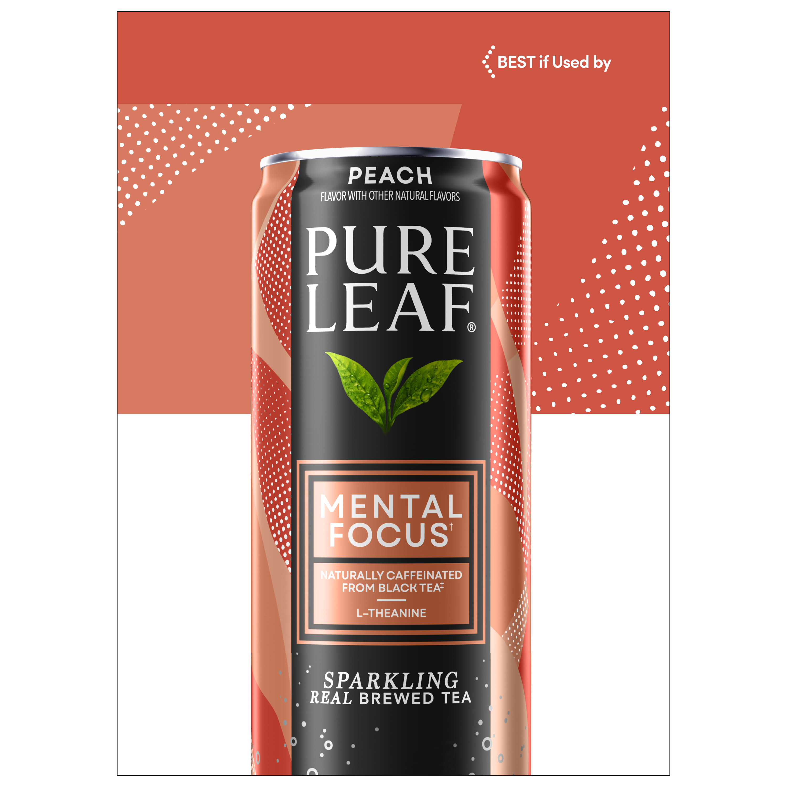 Pure Leaf, Peach Flavor, Sparkling Real Brewed Tea thumbnail