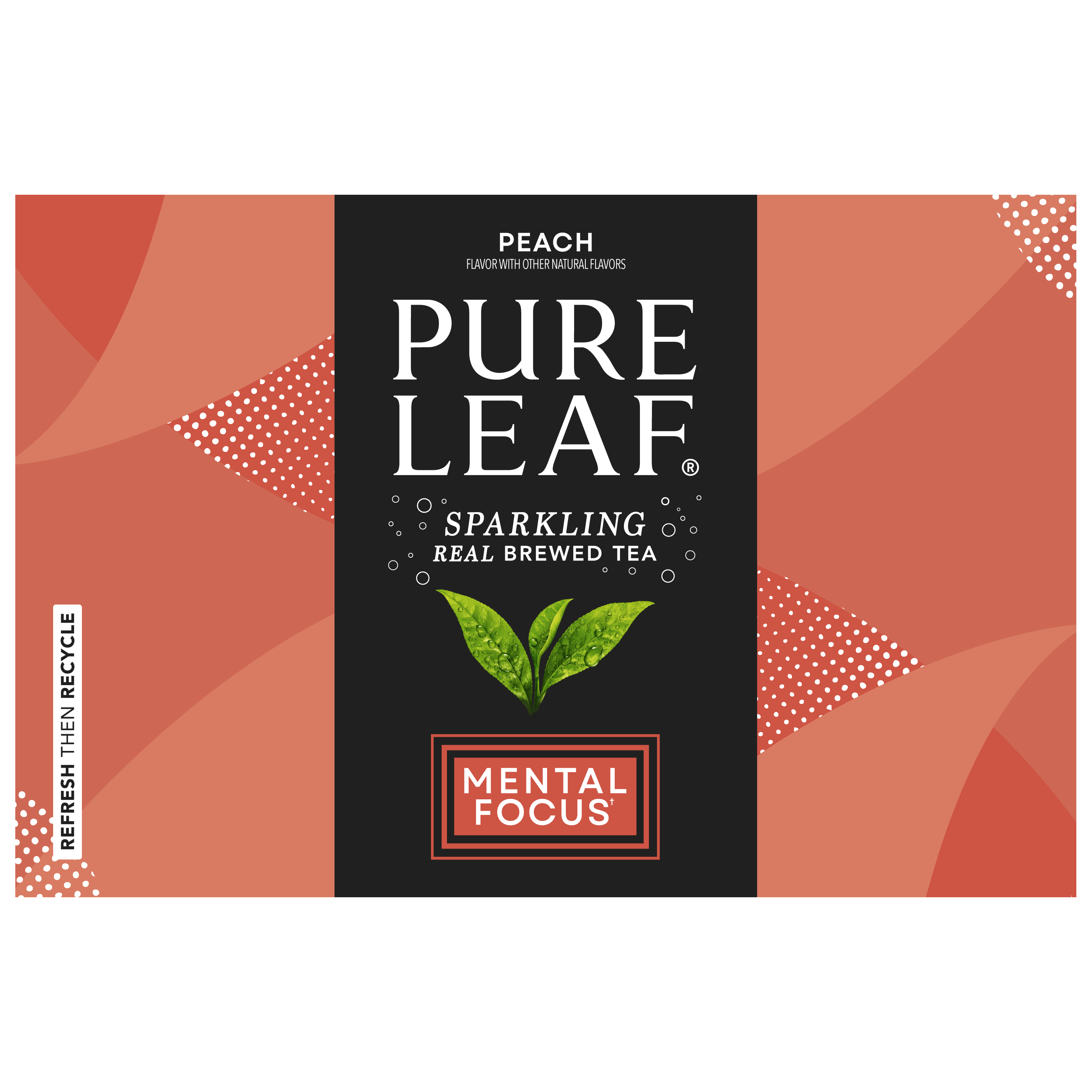 Pure Leaf, Peach Flavor, Sparkling Real Brewed Tea thumbnail